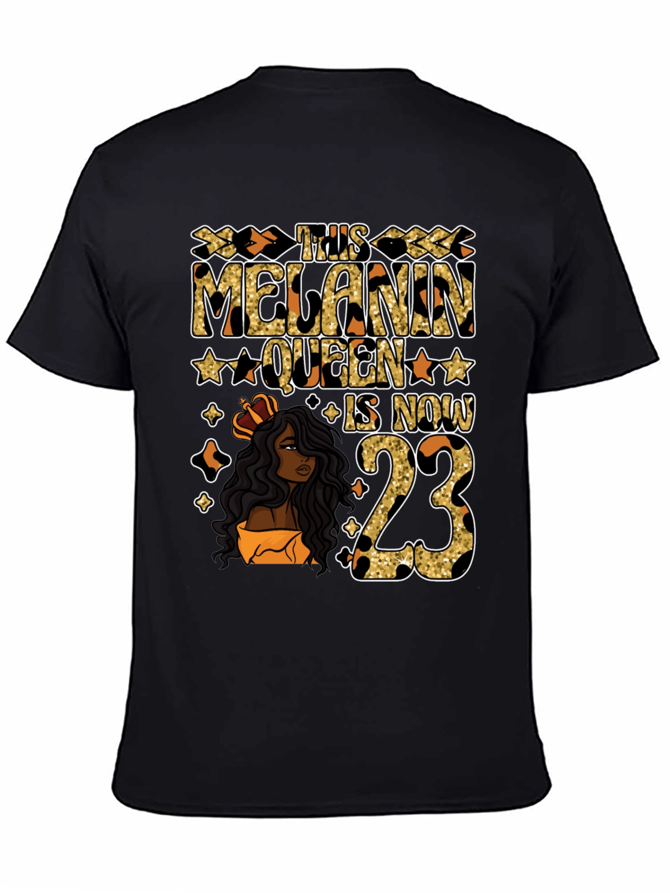 Melanin Queen 23rd Birthday T-Shirt