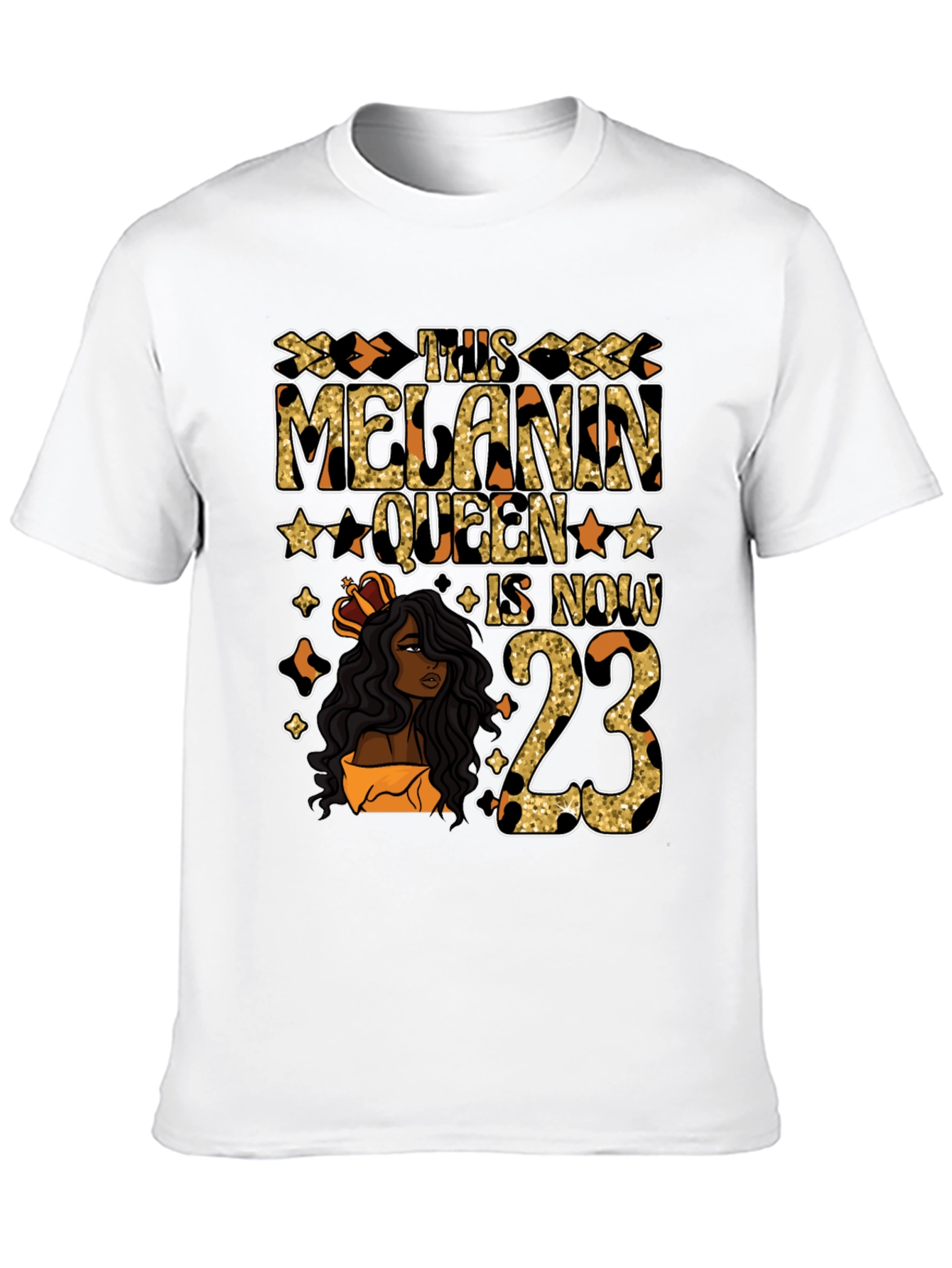 Melanin Queen 23rd Birthday T-Shirt