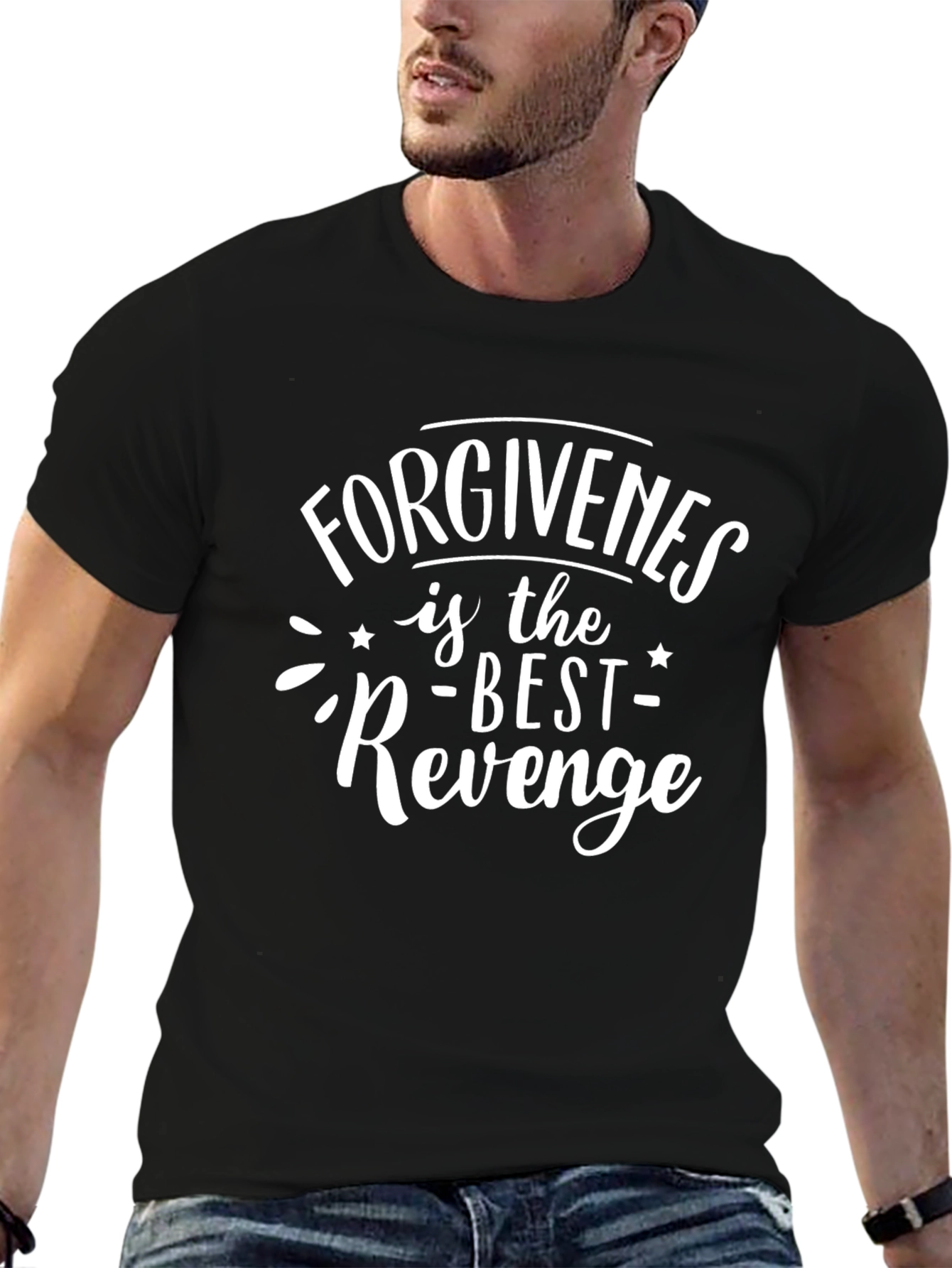 Forgiveness is the Best Revenge Black T-Shirt