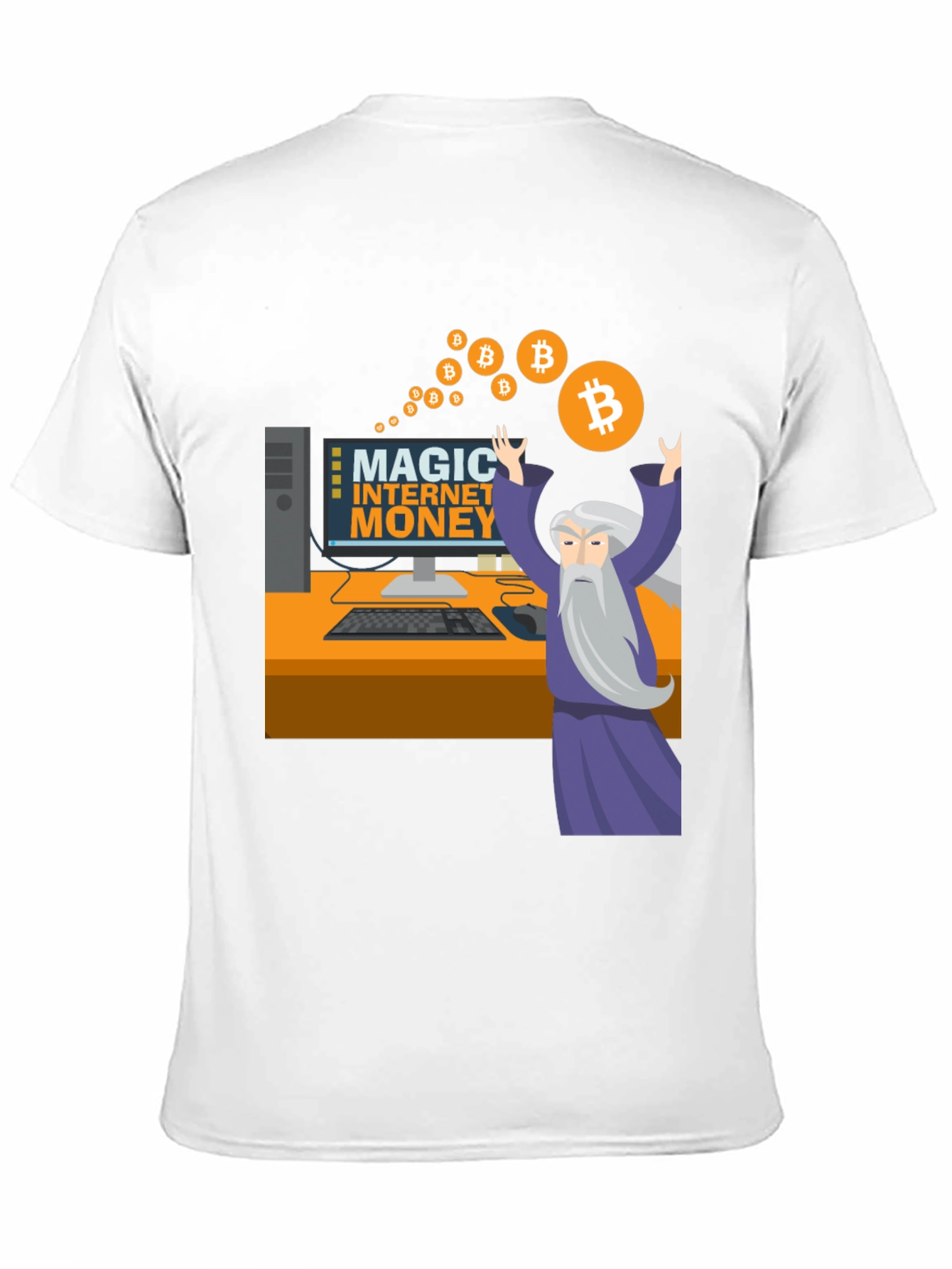 Magic Internet Money Bitcoin Wizard Graphic Tee