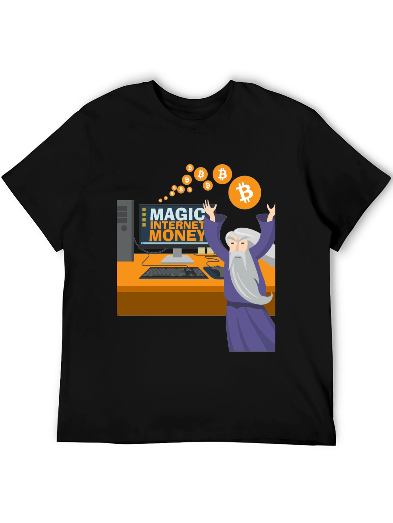 Magic Internet Money Bitcoin Wizard Graphic Tee