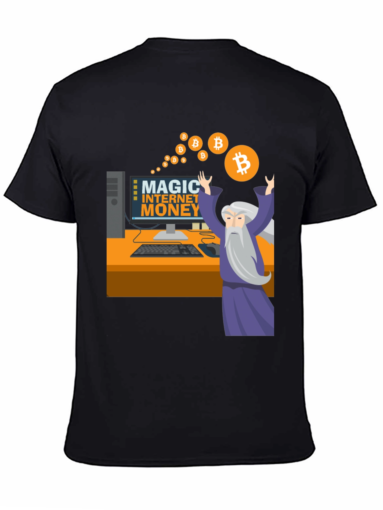 Magic Internet Money Bitcoin Wizard Graphic Tee