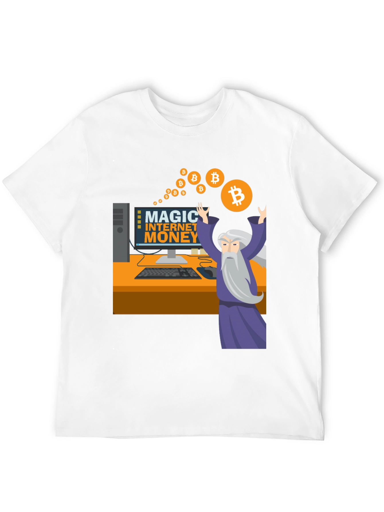 Magic Internet Money Bitcoin Wizard Graphic Tee