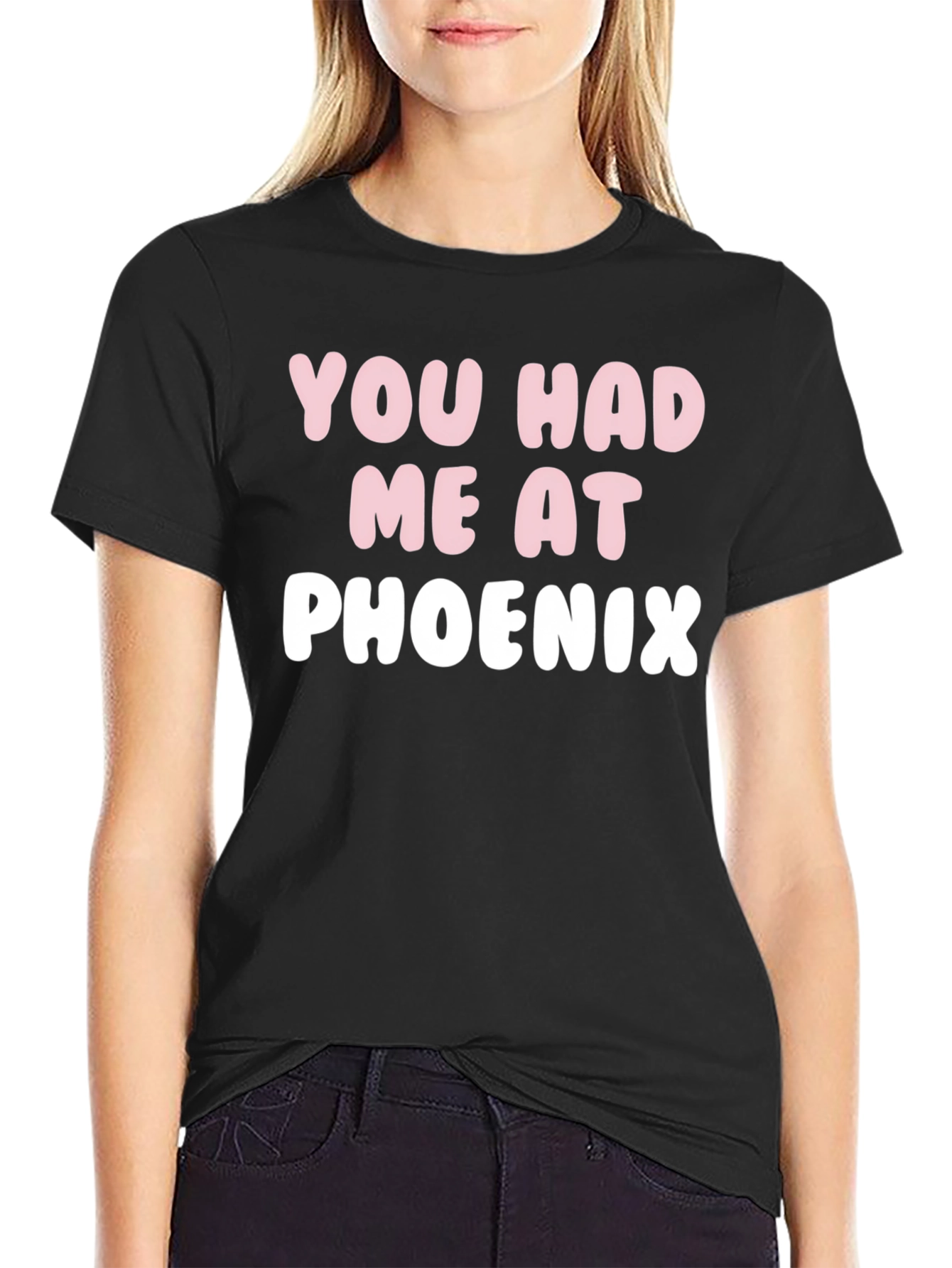 You Had Me At Phoenix Black Graphic Tee