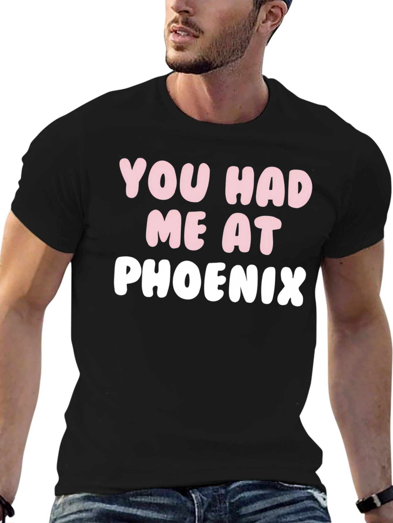 You Had Me At Phoenix Black Graphic Tee