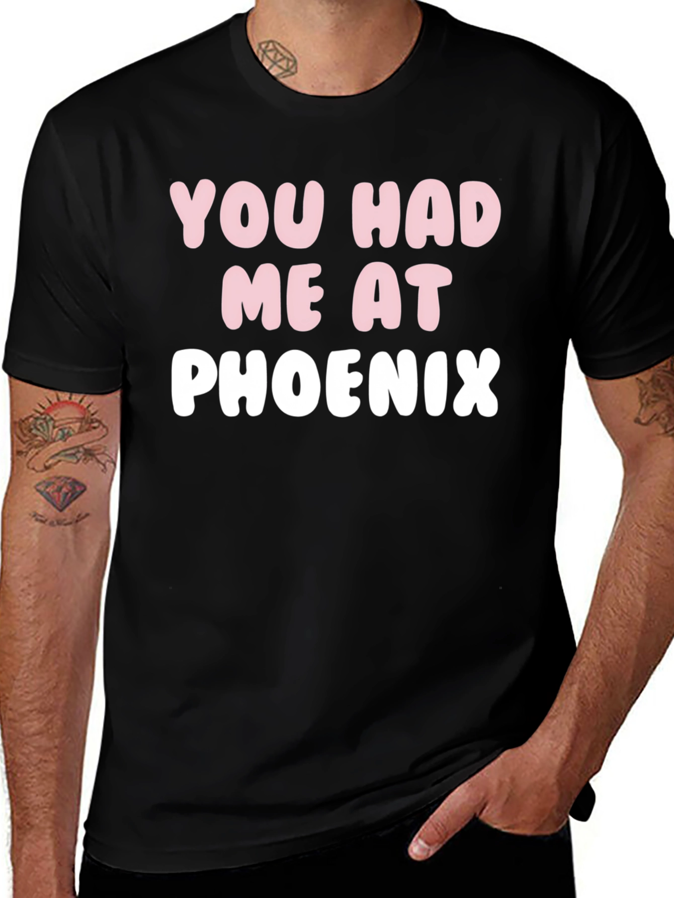 You Had Me At Phoenix Black Graphic Tee
