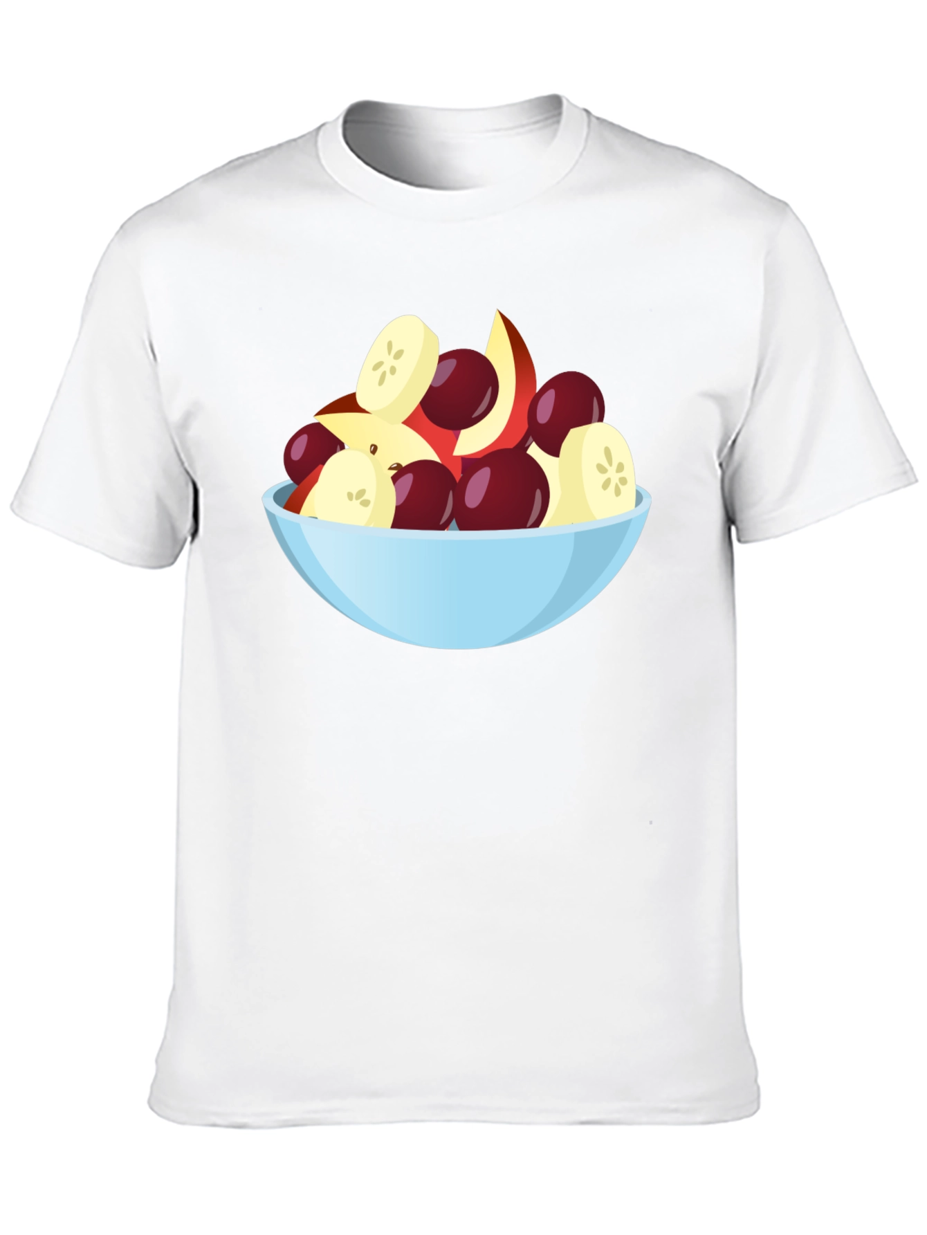 Fruit Bowl Graphic Tee - Black Casual T-Shirt