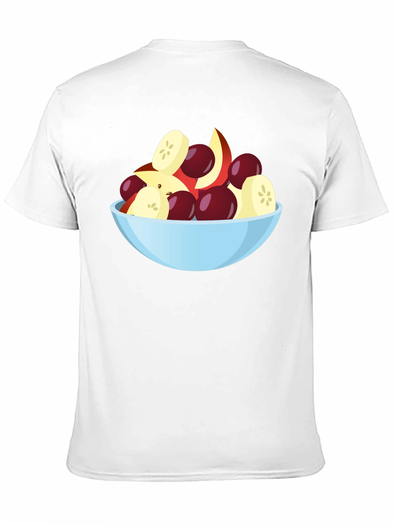 Fruit Bowl Graphic Tee - Black Casual T-Shirt