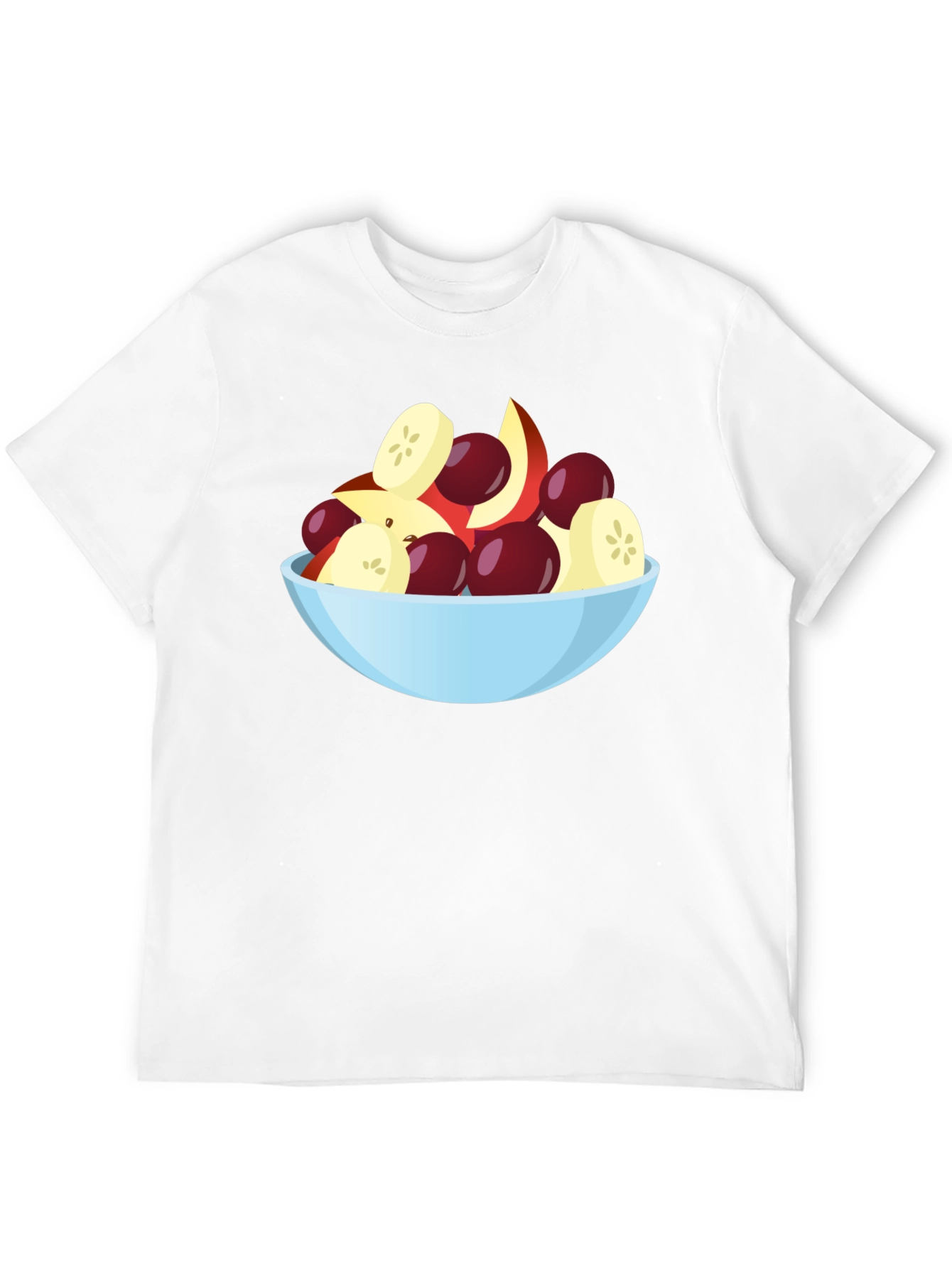 Fruit Bowl Graphic Tee - Black Casual T-Shirt