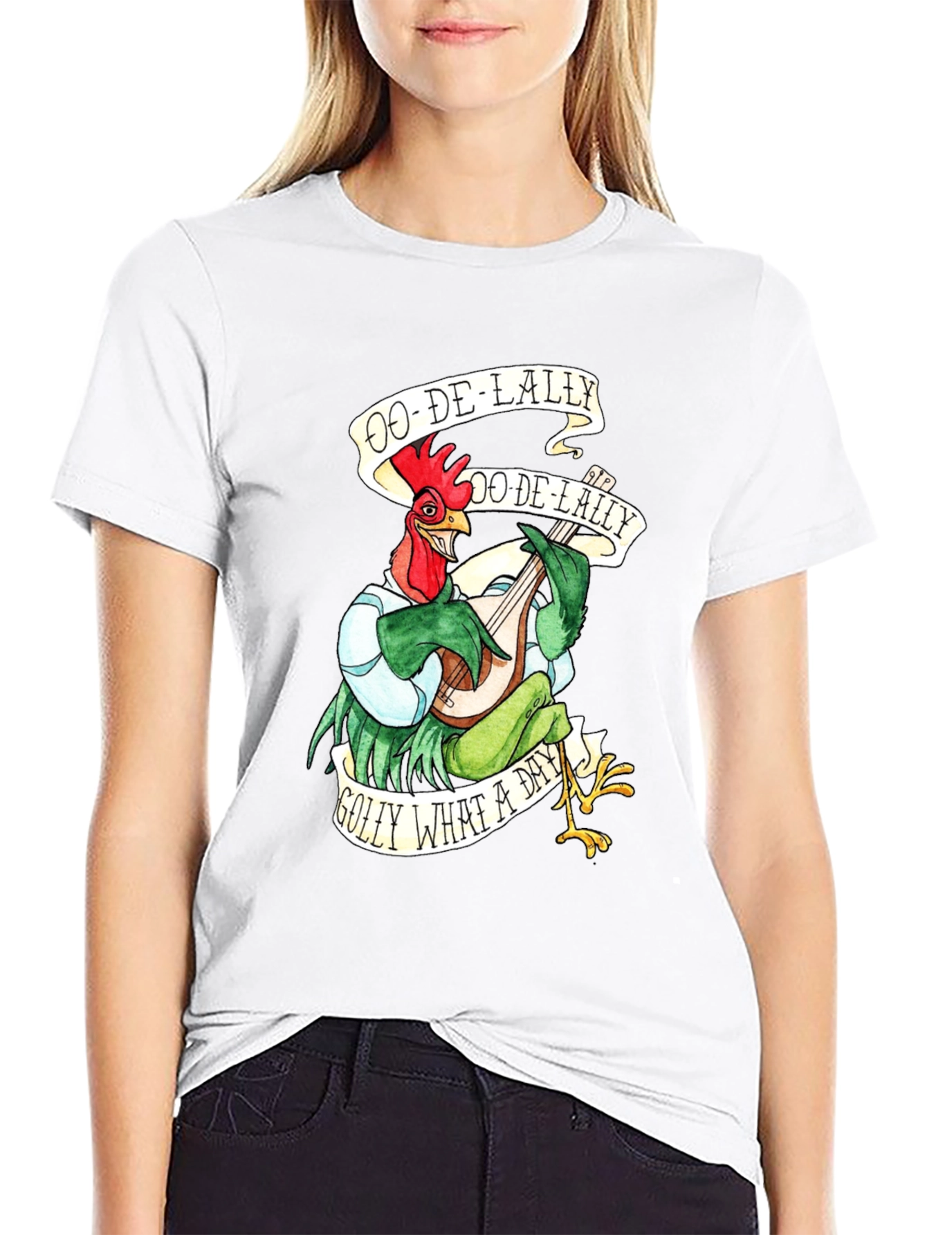 Ooh-De-Lally Robin Hood Rooster Graphic Tee