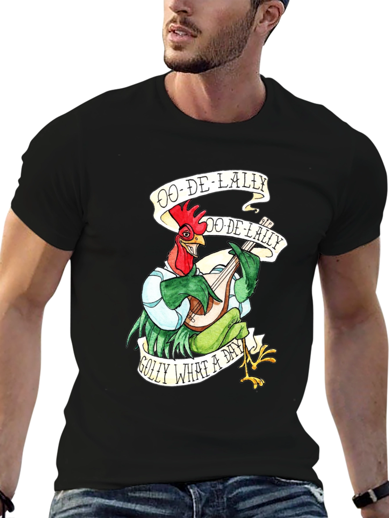 Ooh-De-Lally Robin Hood Rooster Graphic Tee