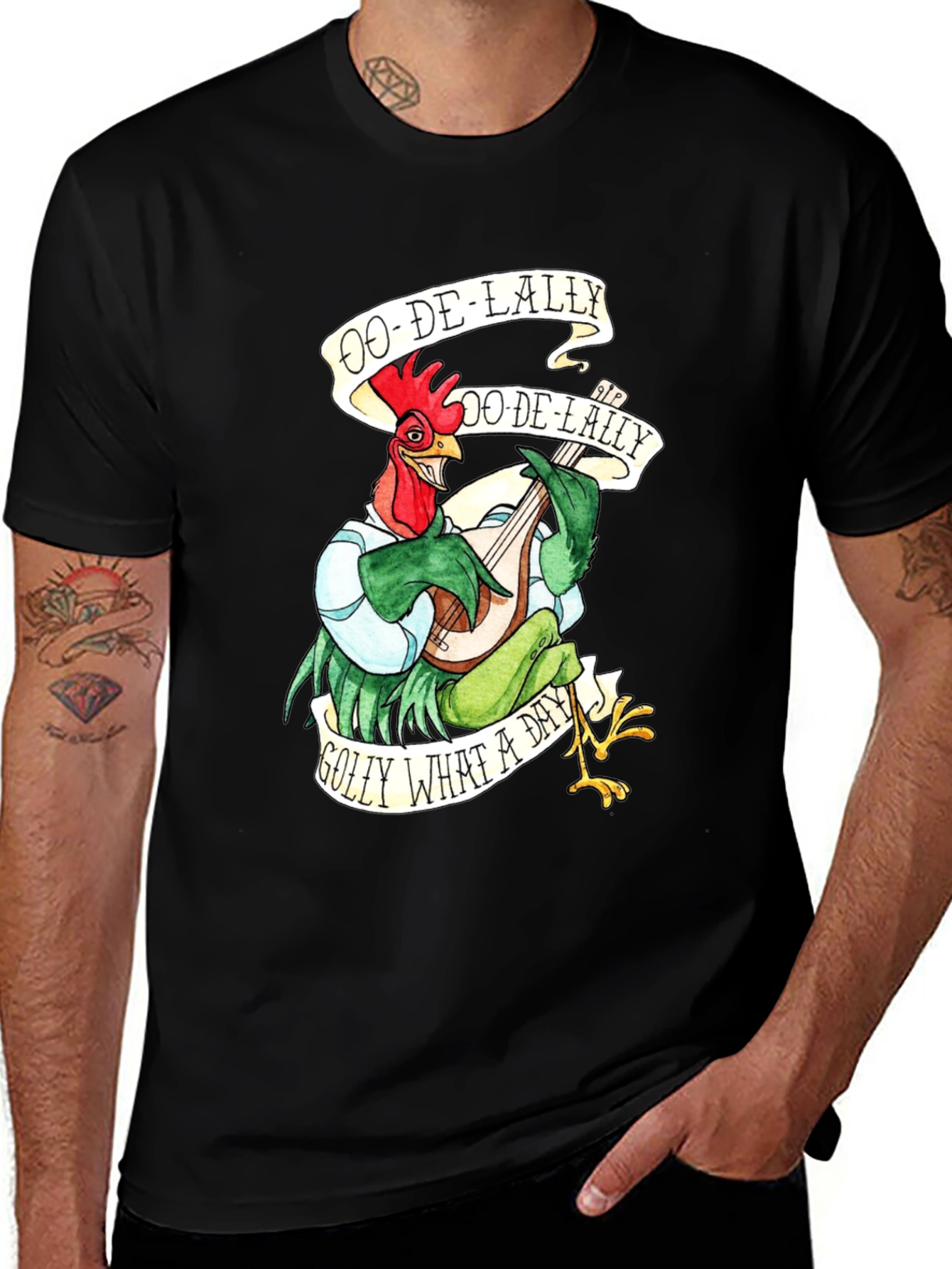 Ooh-De-Lally Robin Hood Rooster Graphic Tee