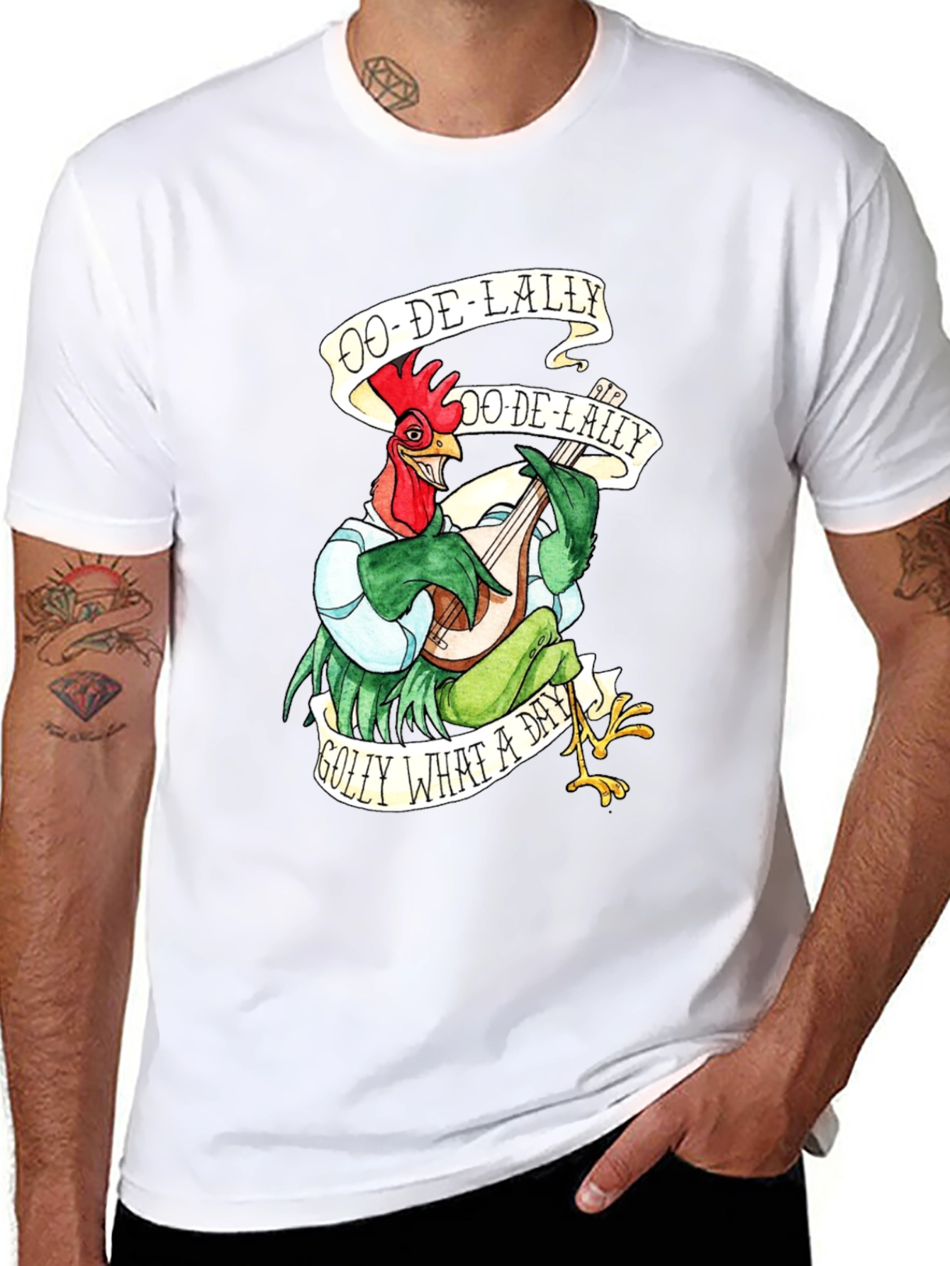 Ooh-De-Lally Robin Hood Rooster Graphic Tee