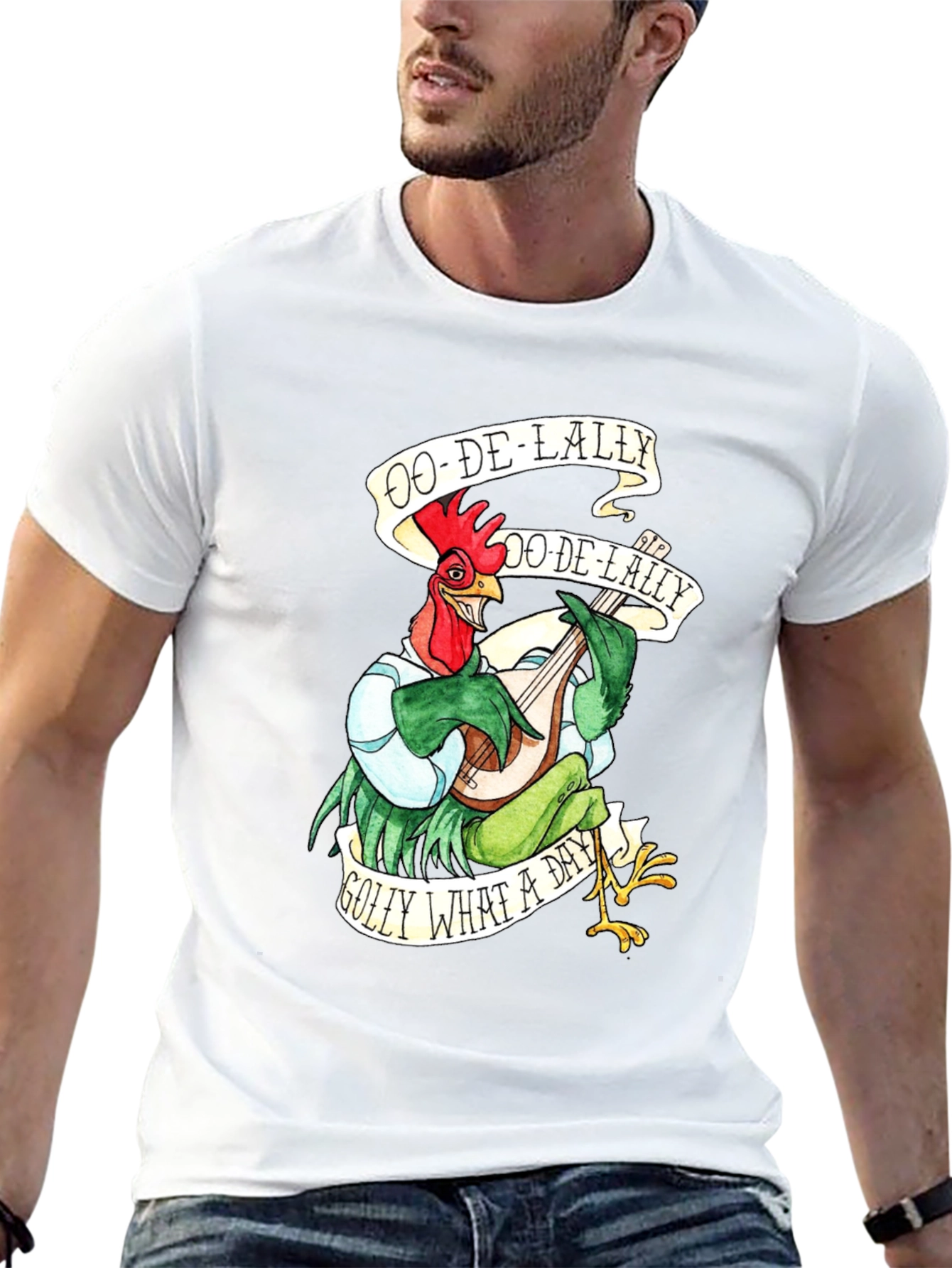 Ooh-De-Lally Robin Hood Rooster Graphic Tee