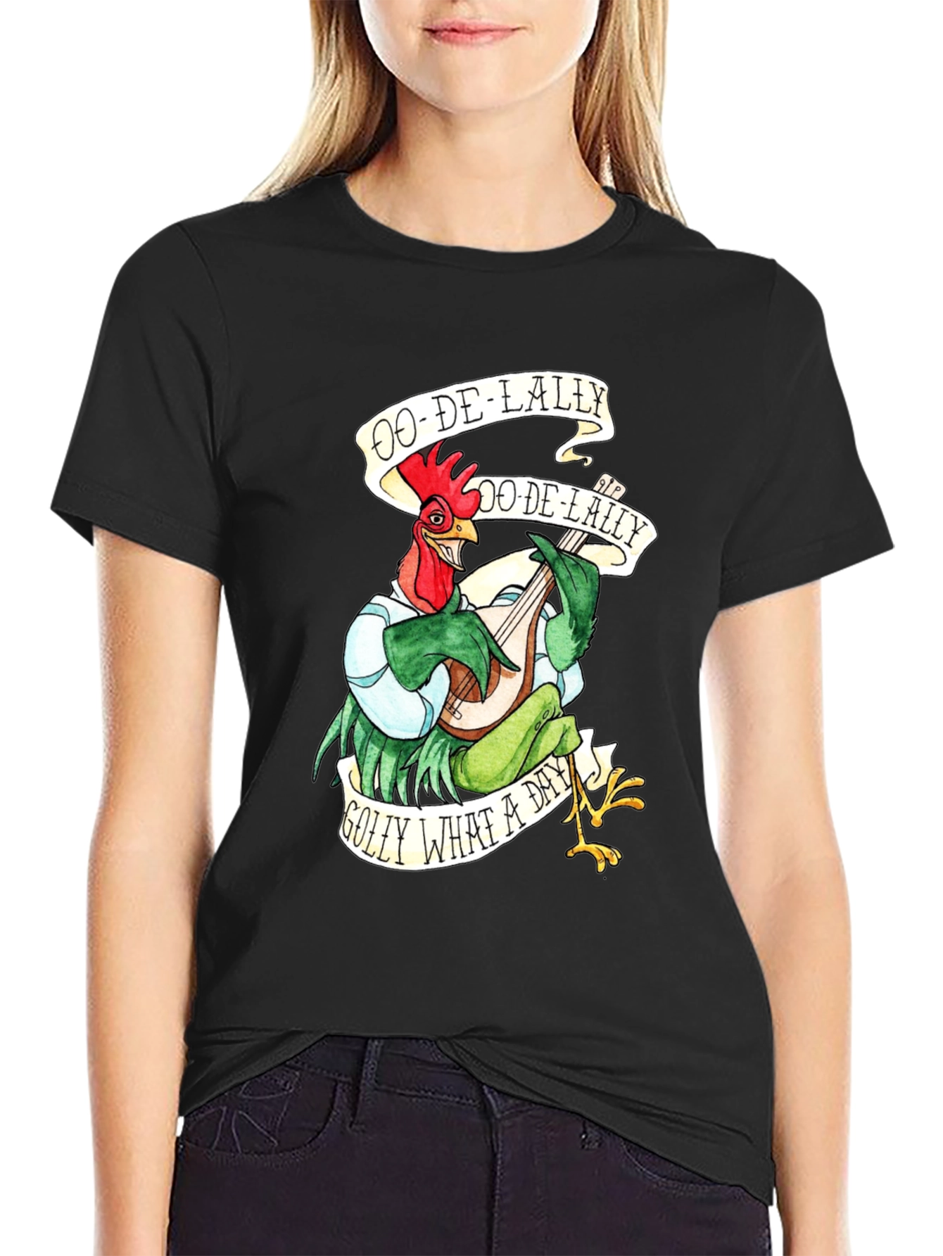 Ooh-De-Lally Robin Hood Rooster Graphic Tee