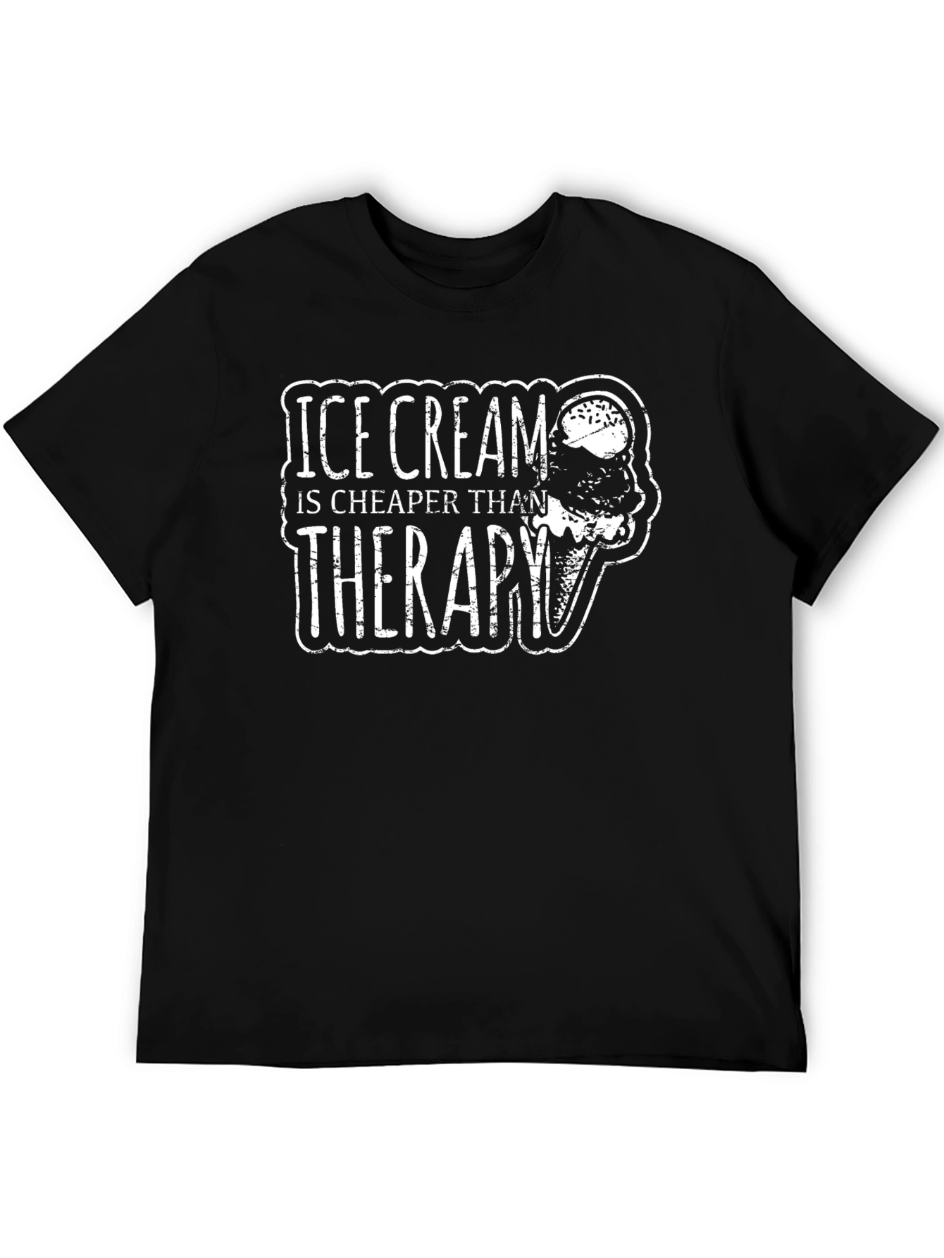 Ice Cream Cheaper Than Therapy Graphic Tee