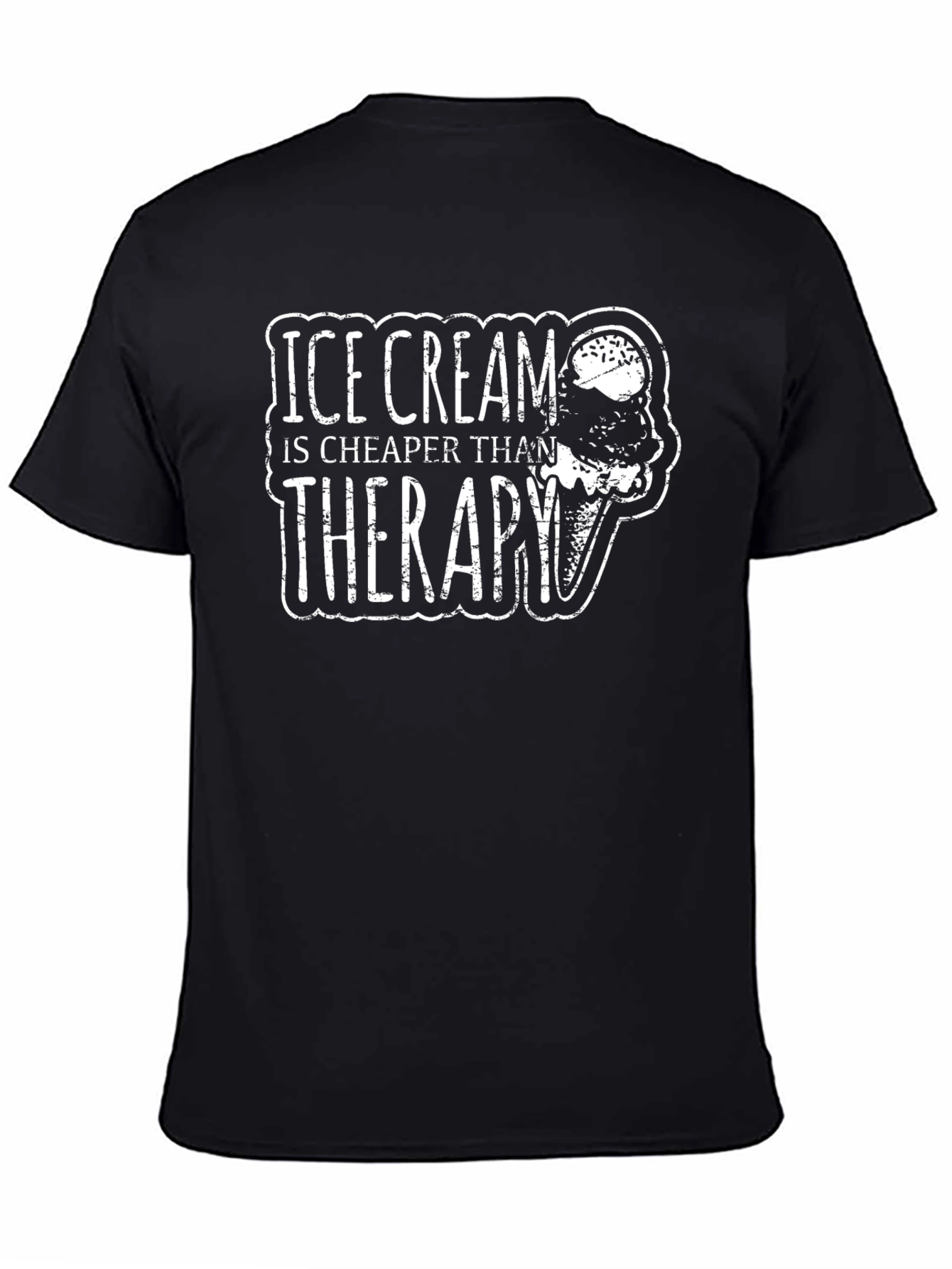 Ice Cream Cheaper Than Therapy Graphic Tee