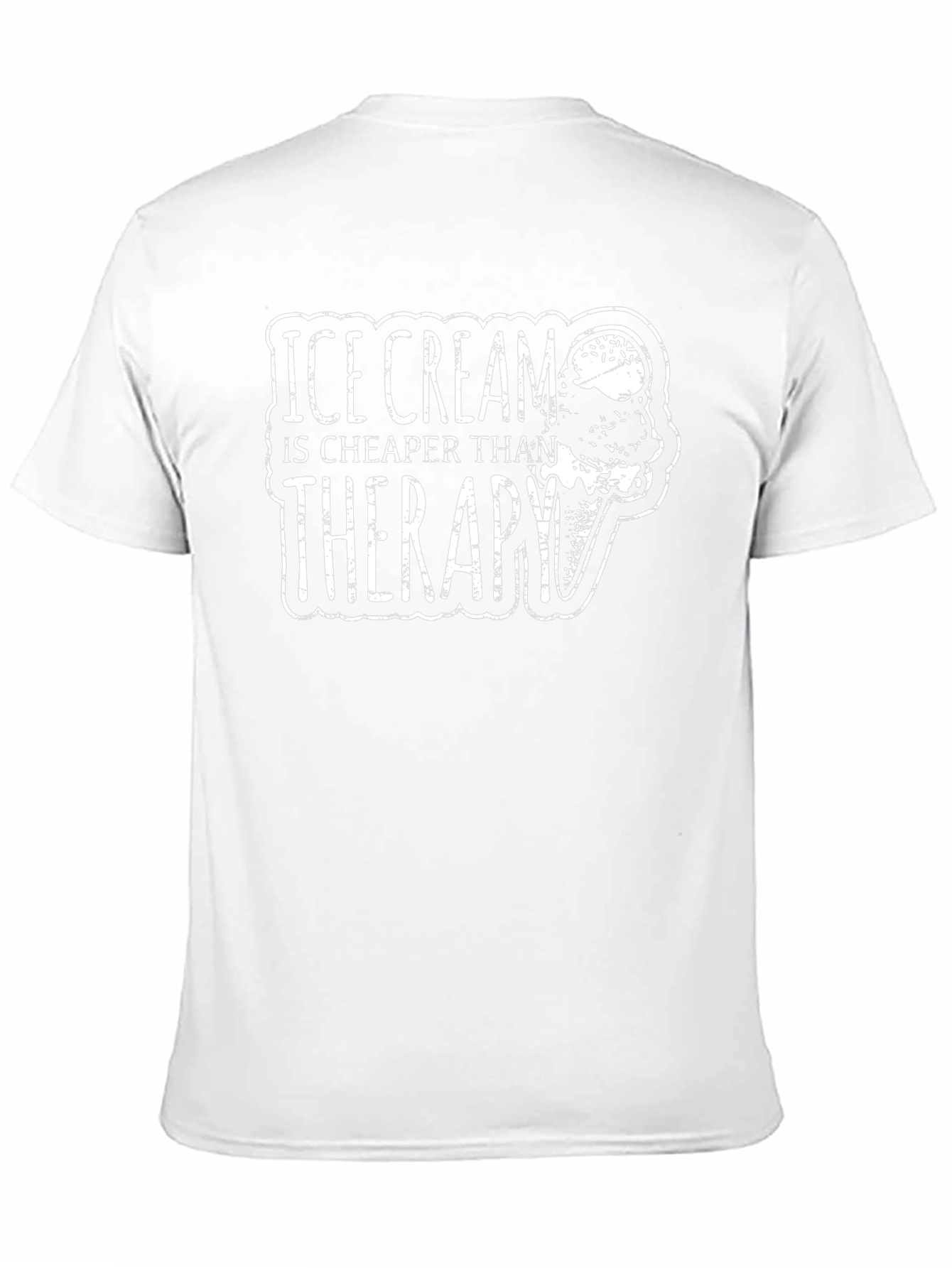 Ice Cream Cheaper Than Therapy Graphic Tee