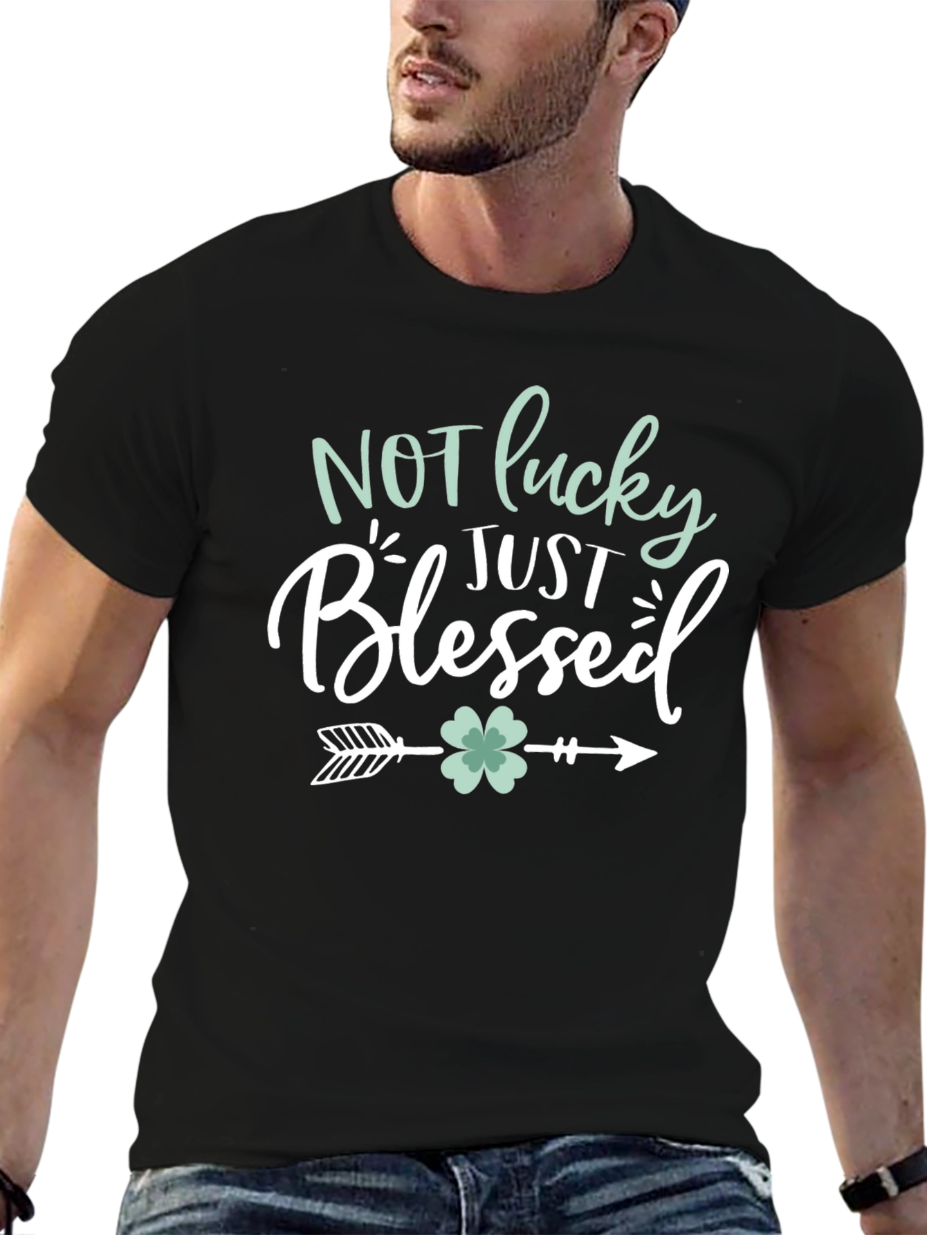 Blessed Graphic Tee - Lucky Clover Design