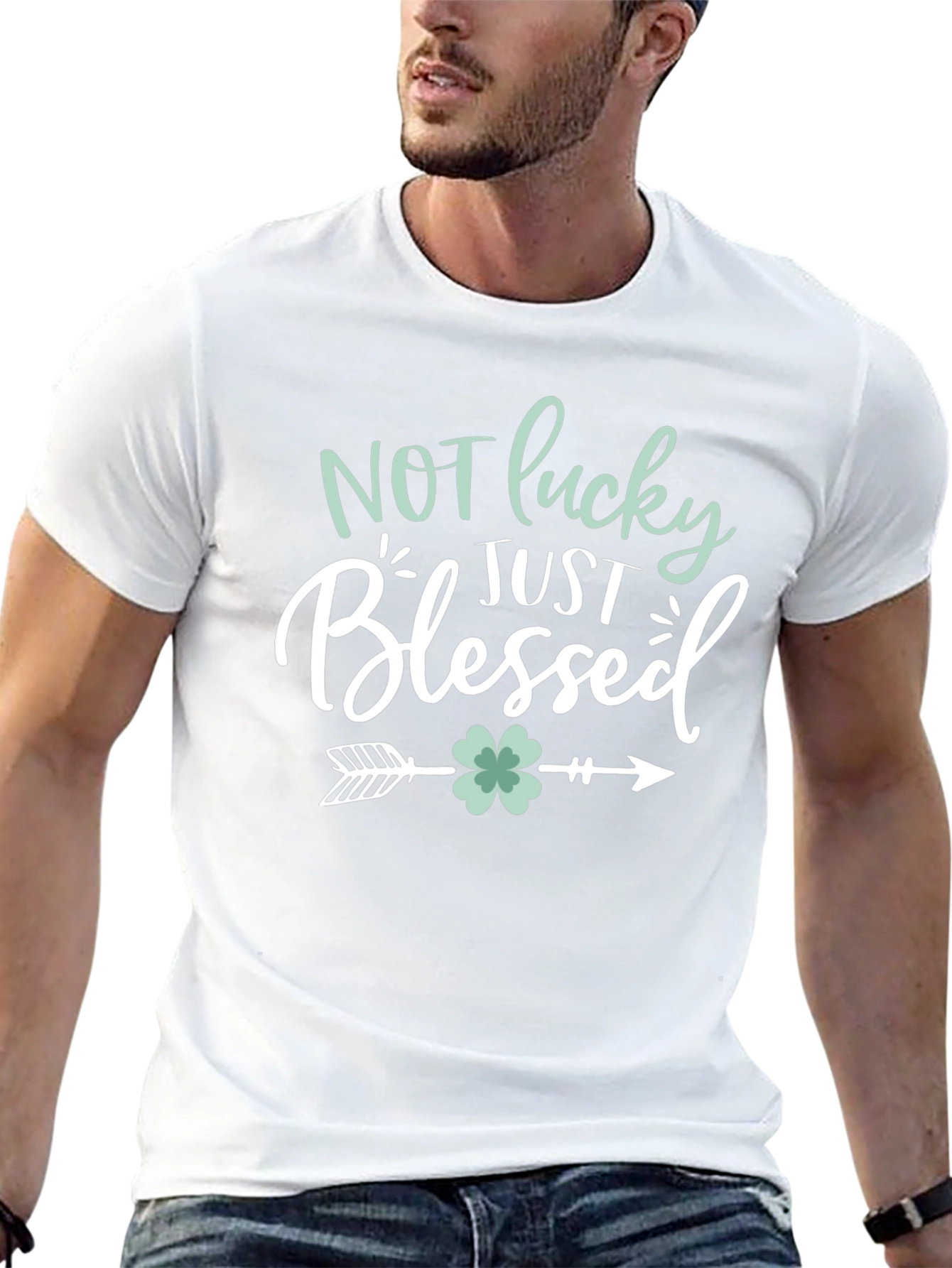 Blessed Graphic Tee - Lucky Clover Design