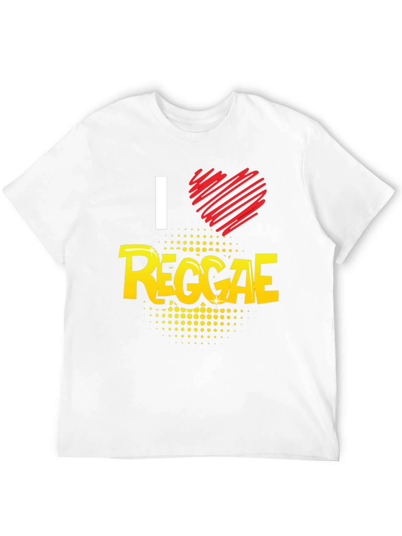I Love Reggae Black Graphic Tee