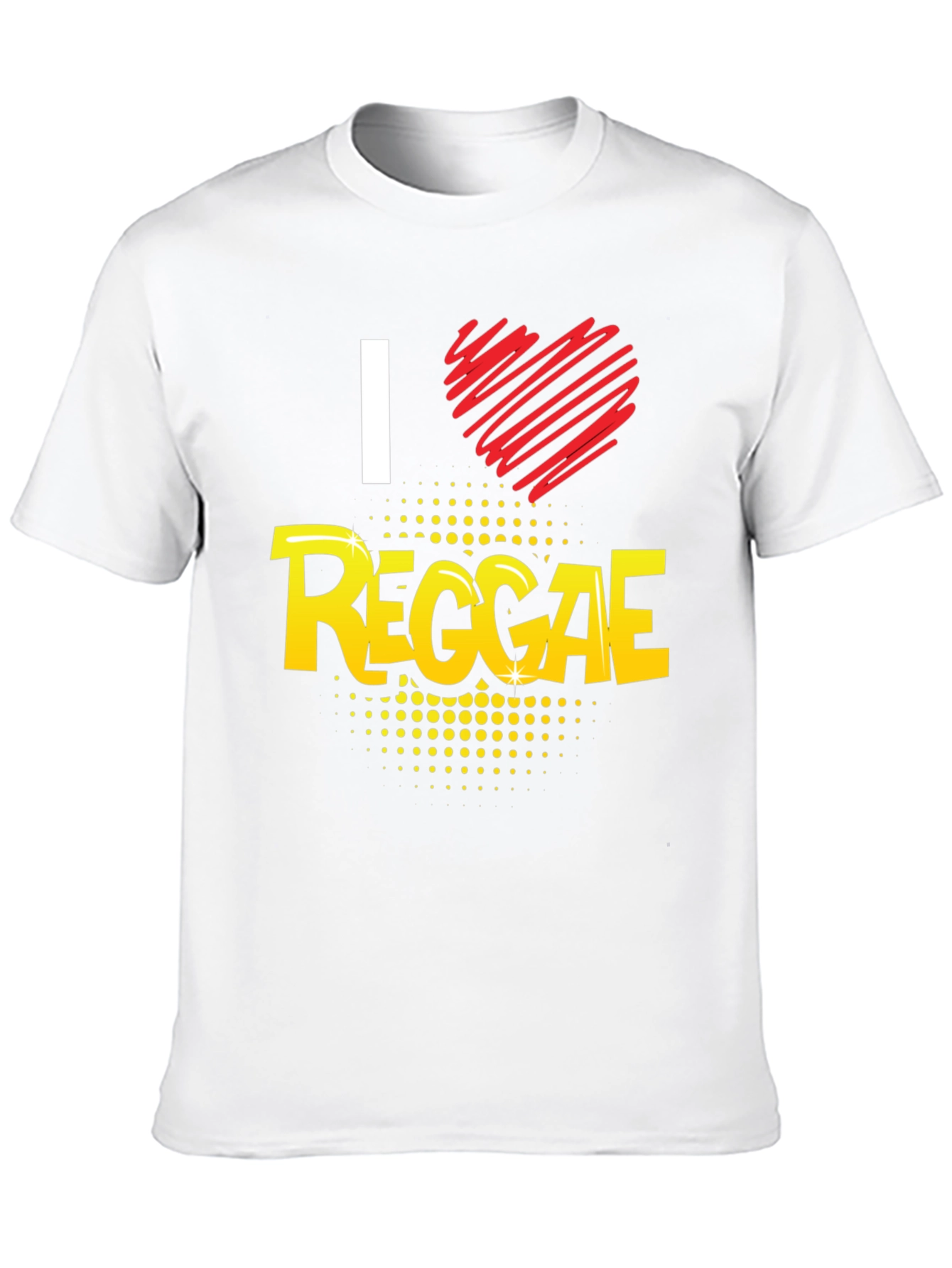 I Love Reggae Black Graphic Tee