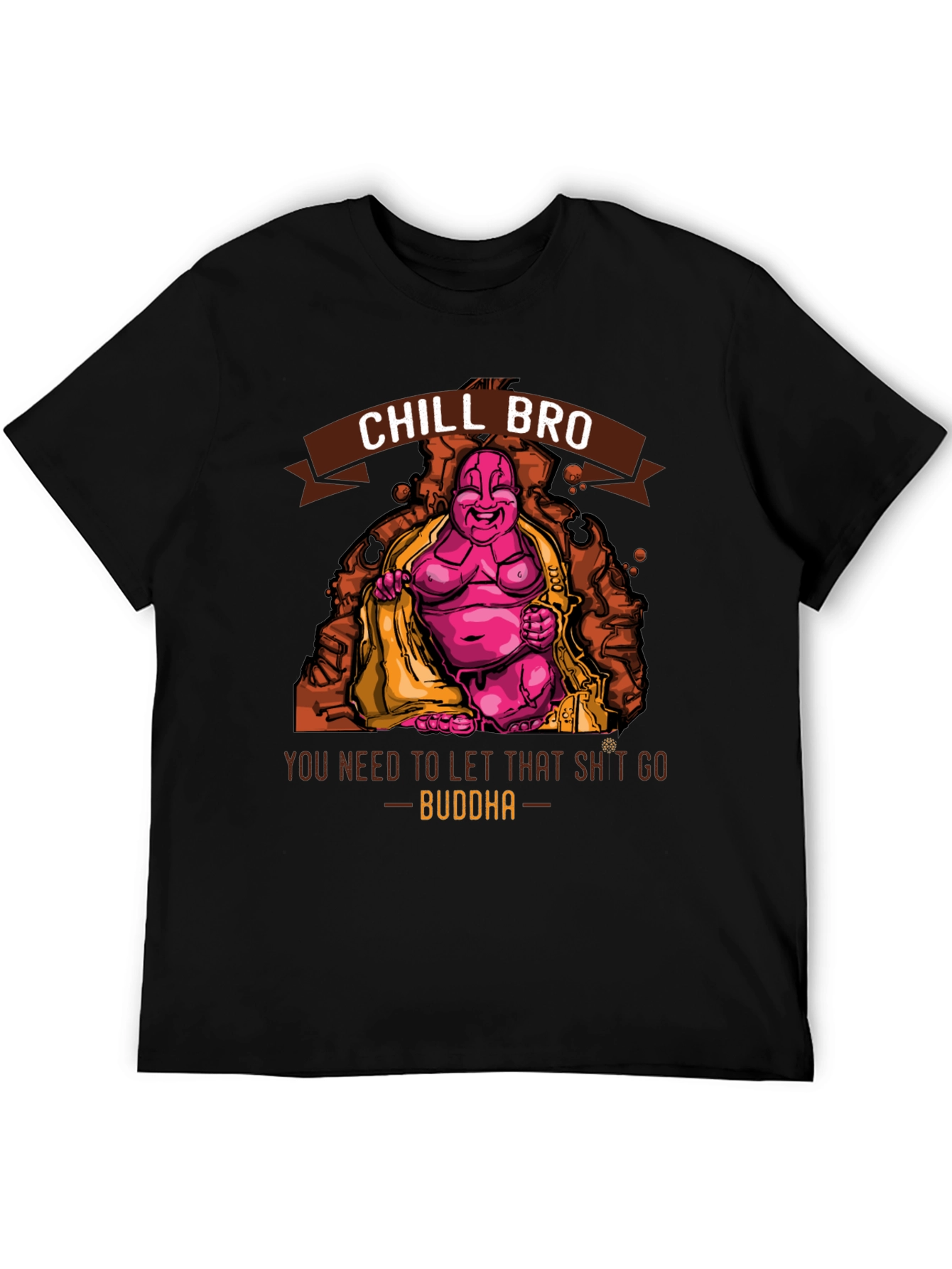 Chill Bro Buddha Graphic T-Shirt