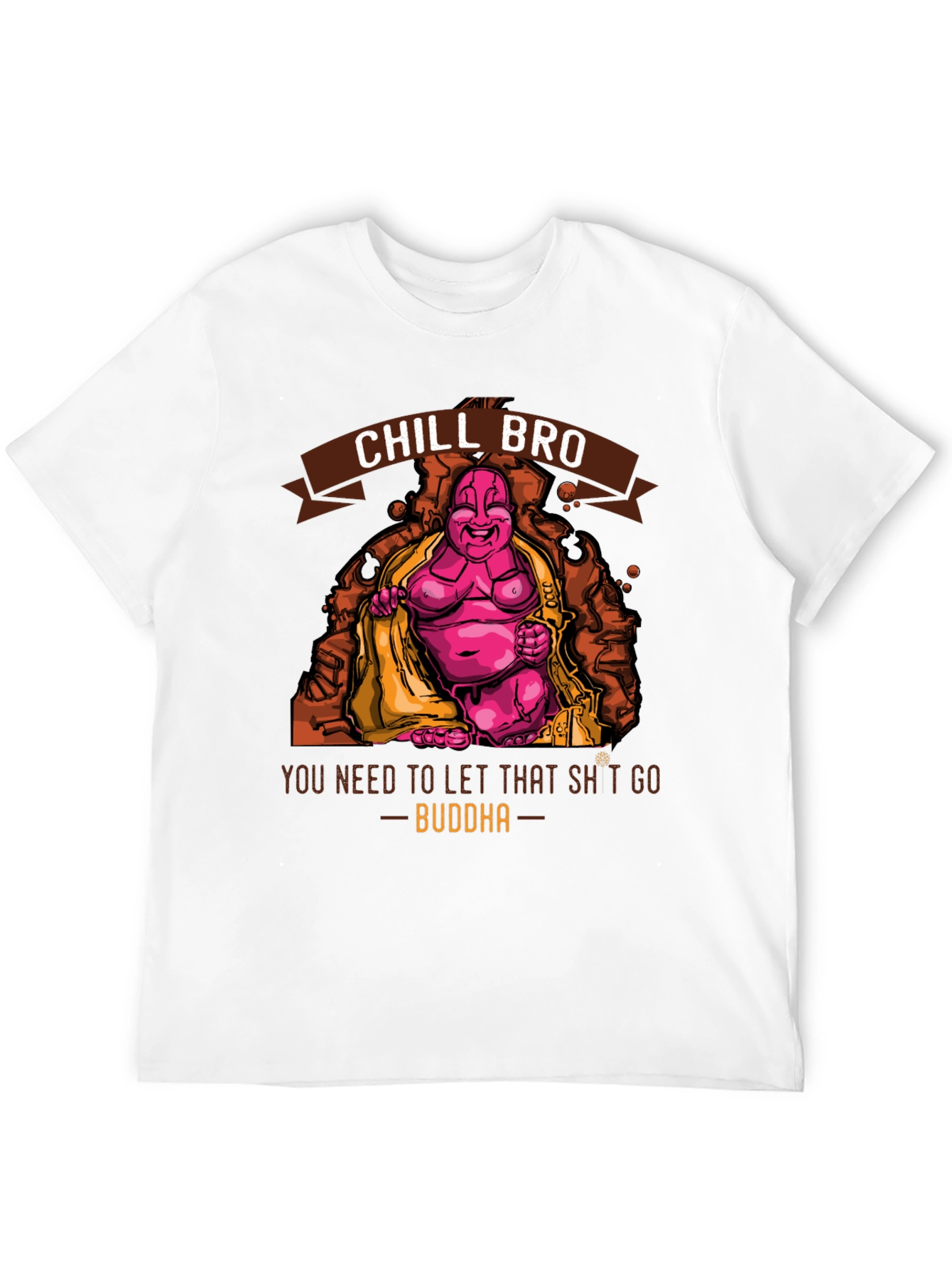 Chill Bro Buddha Graphic T-Shirt