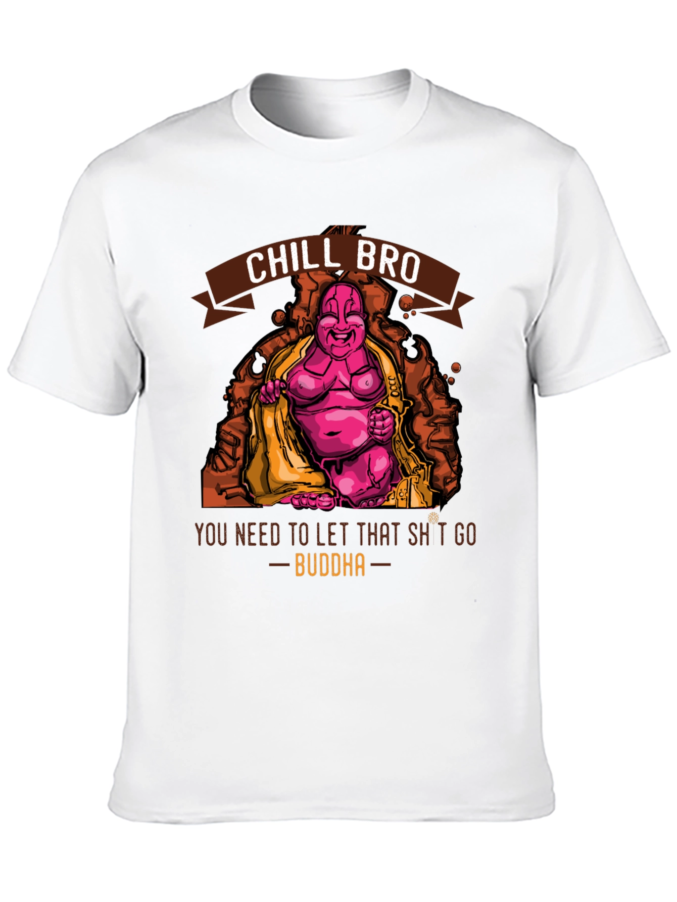 Chill Bro Buddha Graphic T-Shirt
