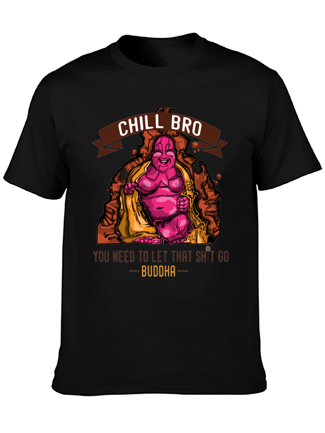 Chill Bro Buddha Graphic T-Shirt