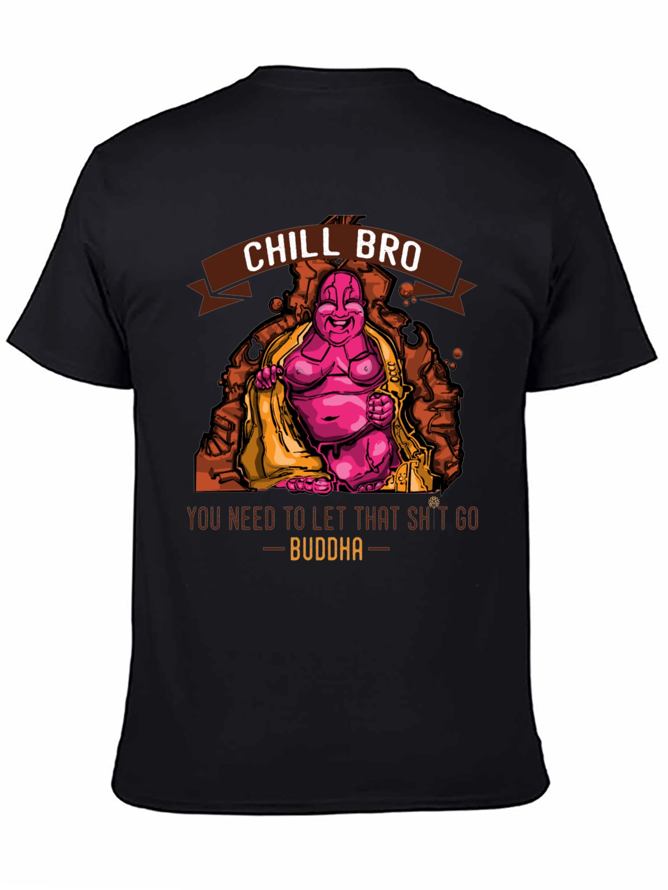 Chill Bro Buddha Graphic T-Shirt
