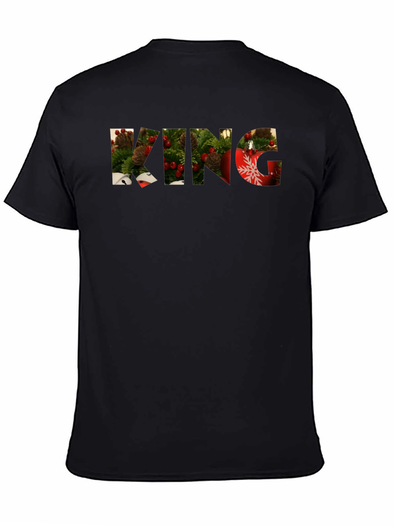 Christmas King Graphic Tee - Holiday Festive Shirt