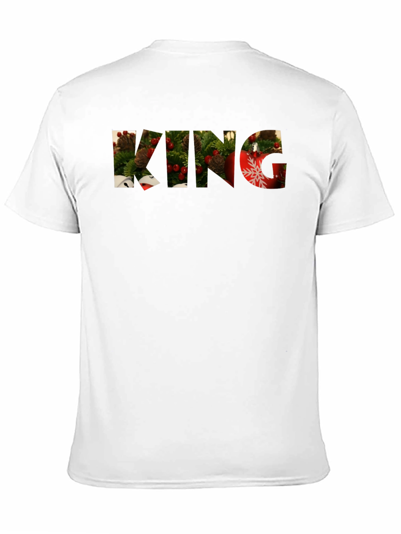 Christmas King Graphic Tee - Holiday Festive Shirt