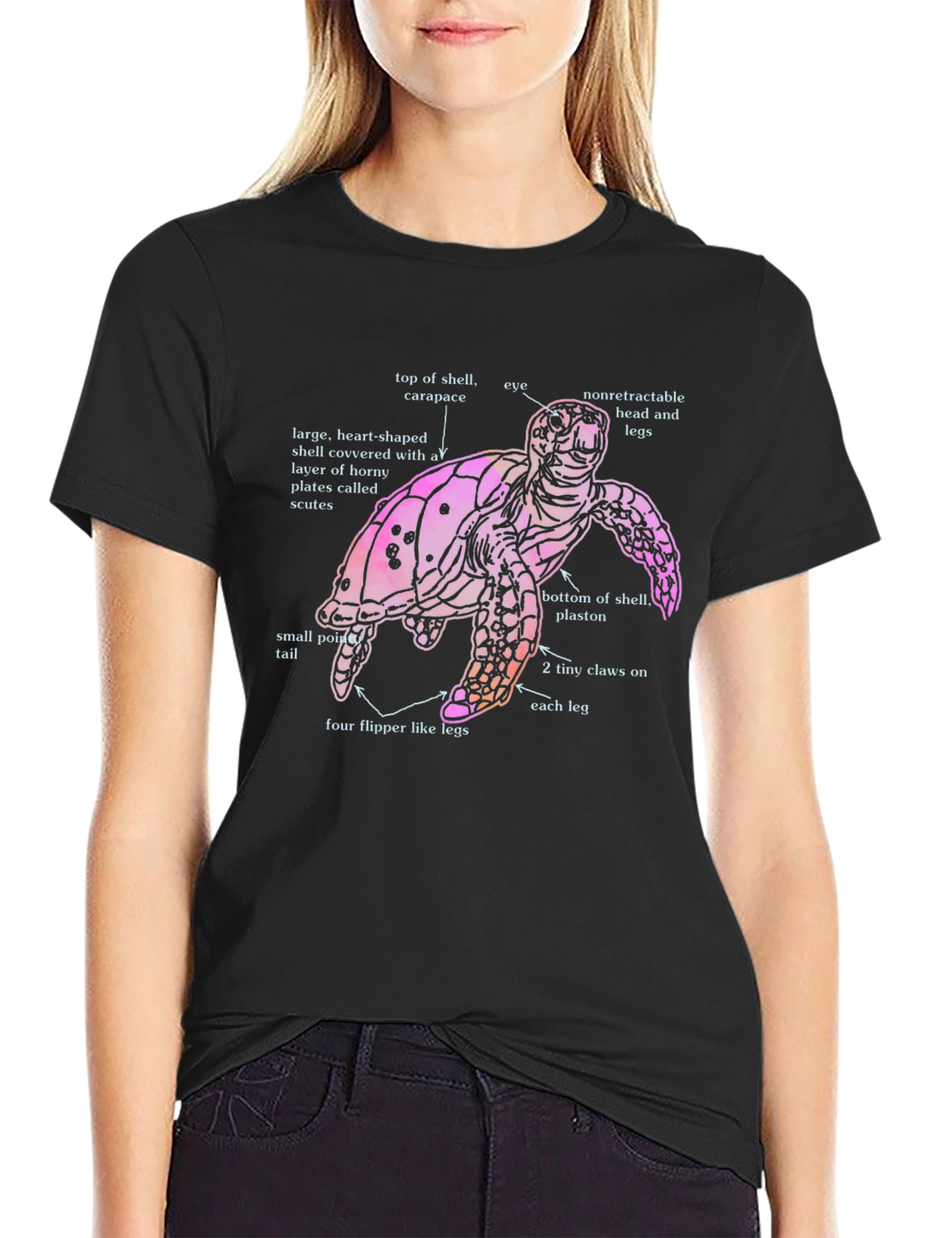 Anatomical Turtle Graphic T-Shirt