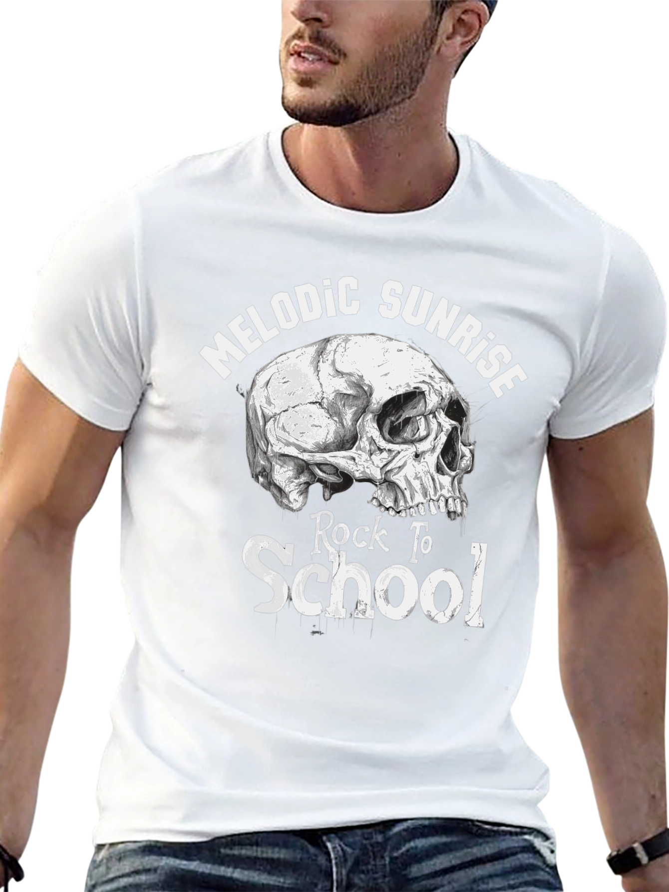 Melodic Sunrise Rock To School Graphic T-Shirt