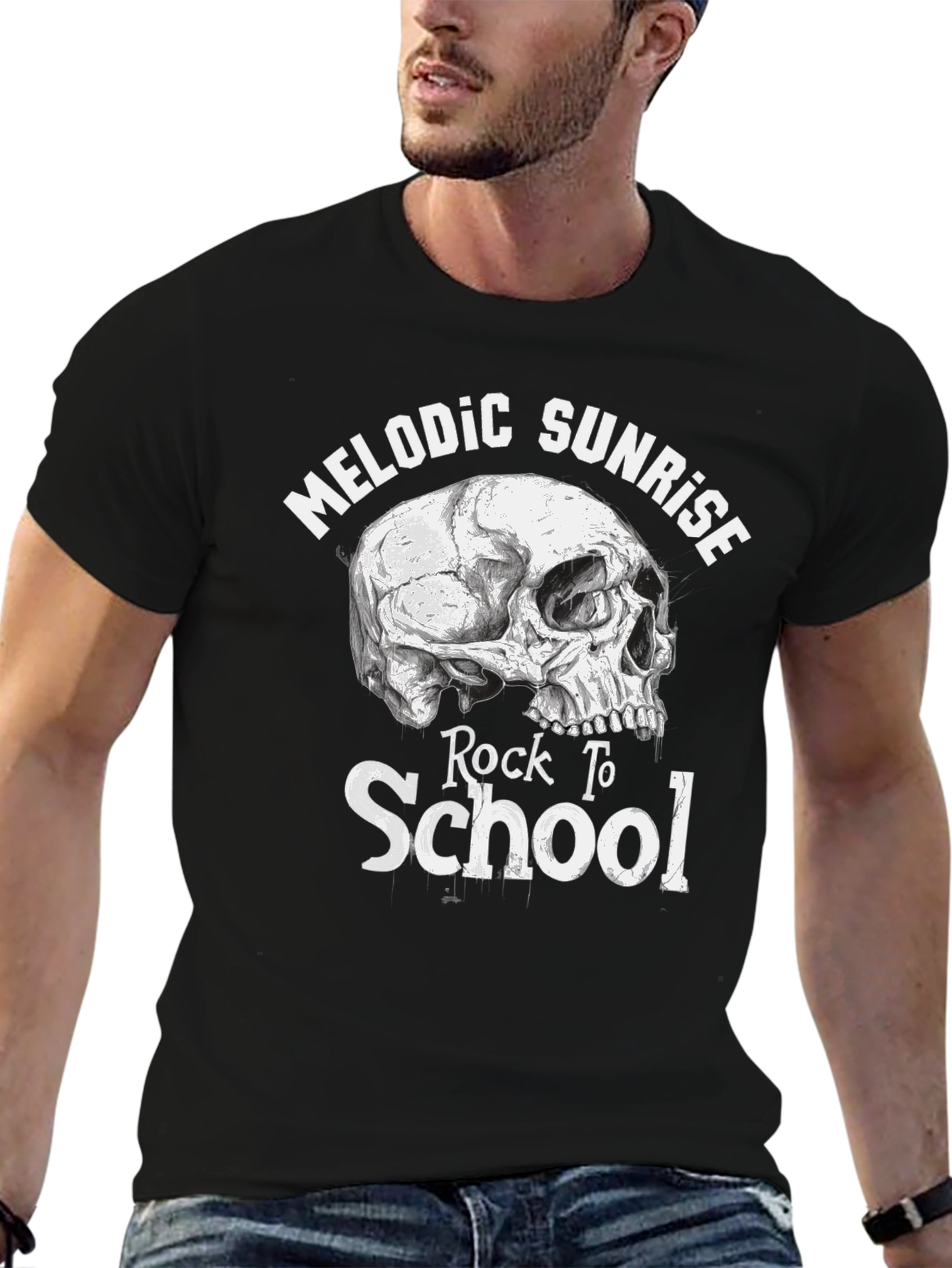 Melodic Sunrise Rock To School Graphic T-Shirt