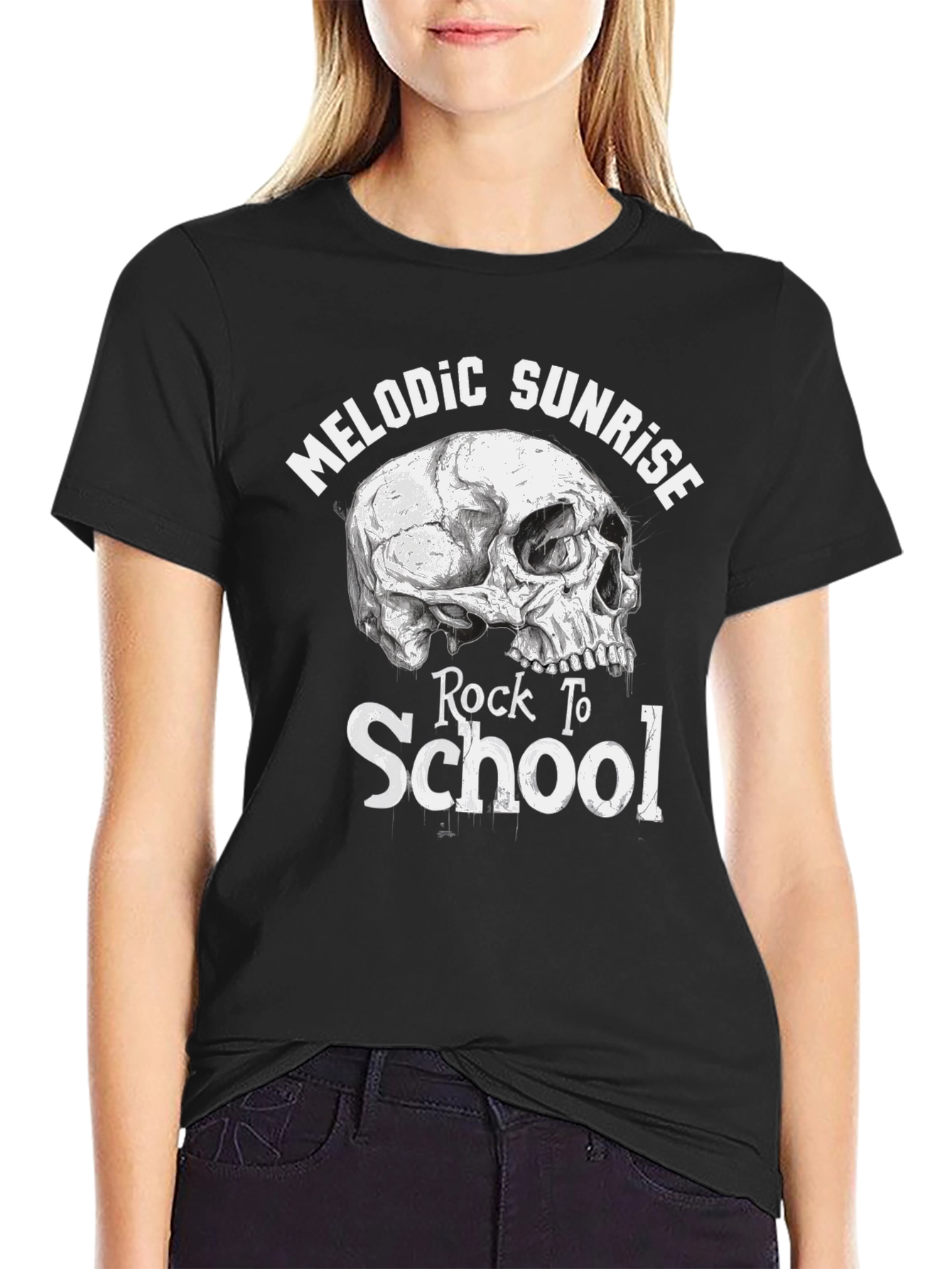 Melodic Sunrise Rock To School Graphic T-Shirt