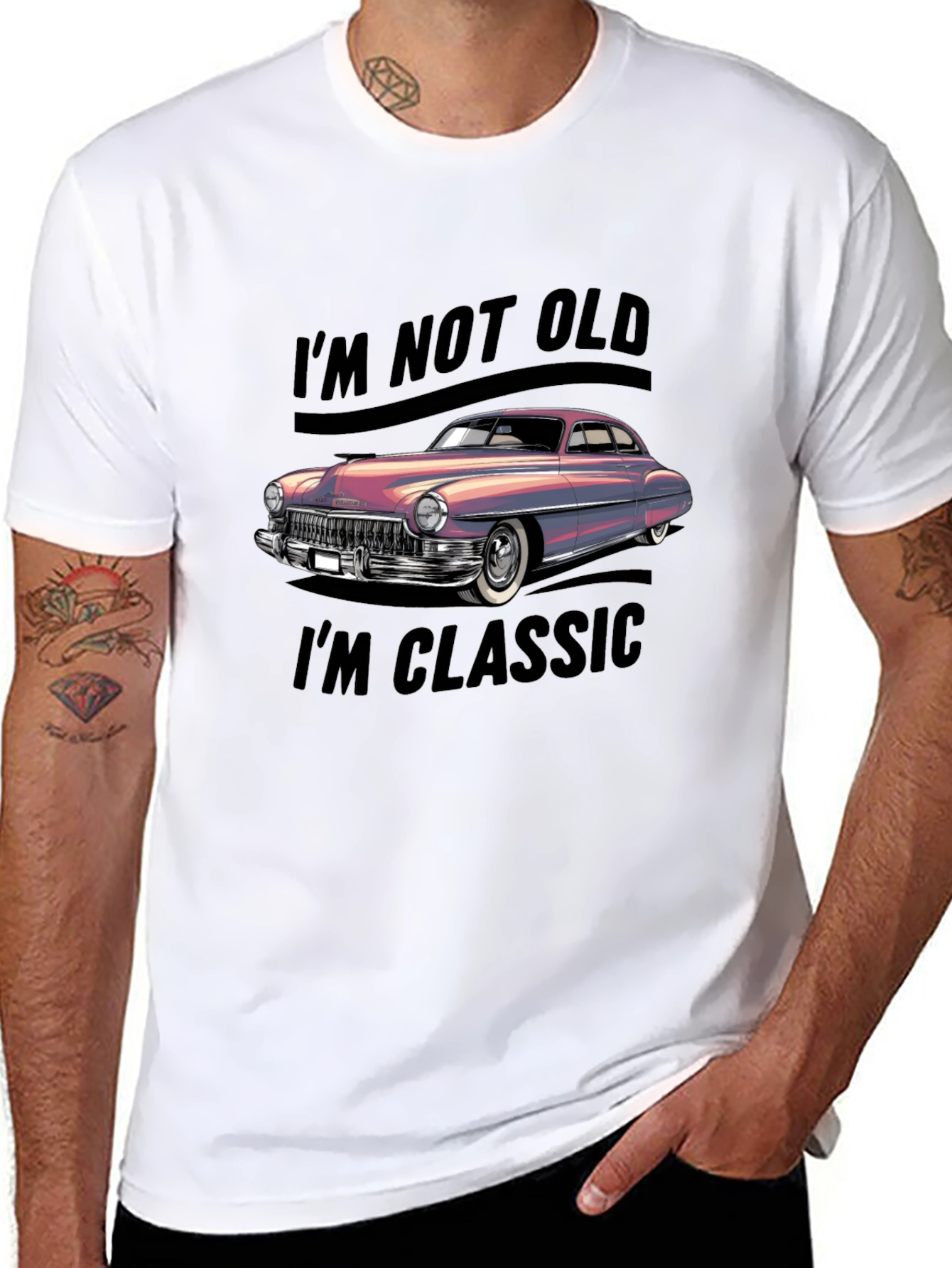 Im Not Old Im Classic Car Graphic Tee