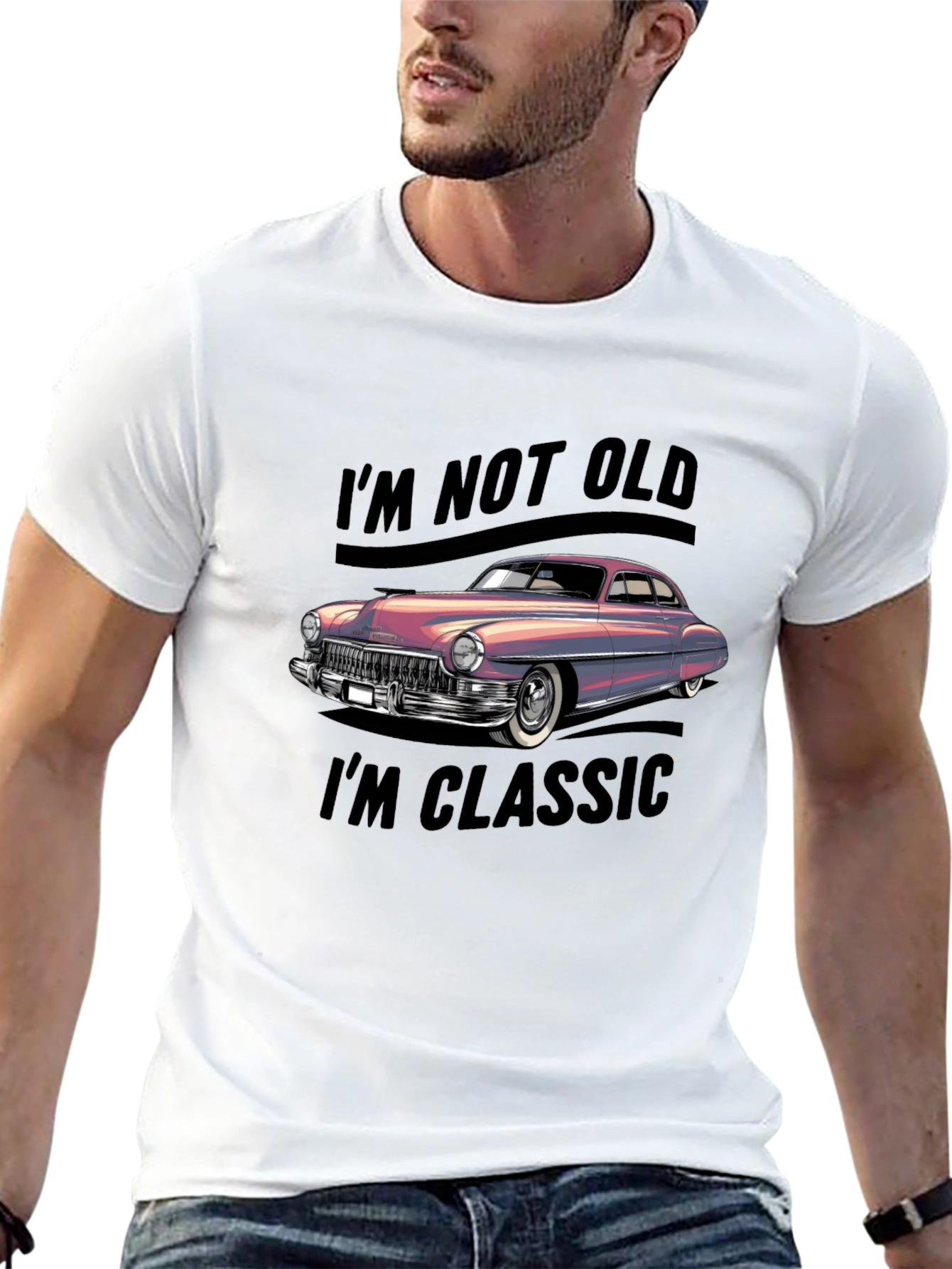 Im Not Old Im Classic Car Graphic Tee