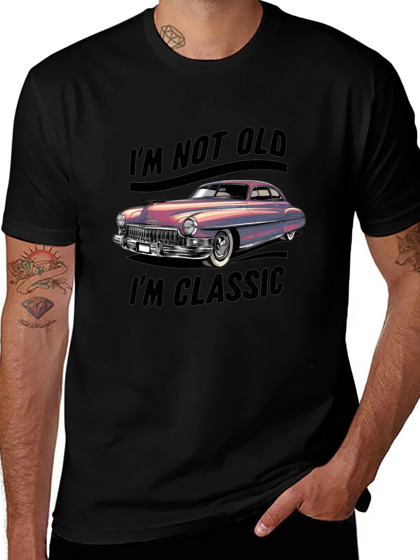 Im Not Old Im Classic Car Graphic Tee