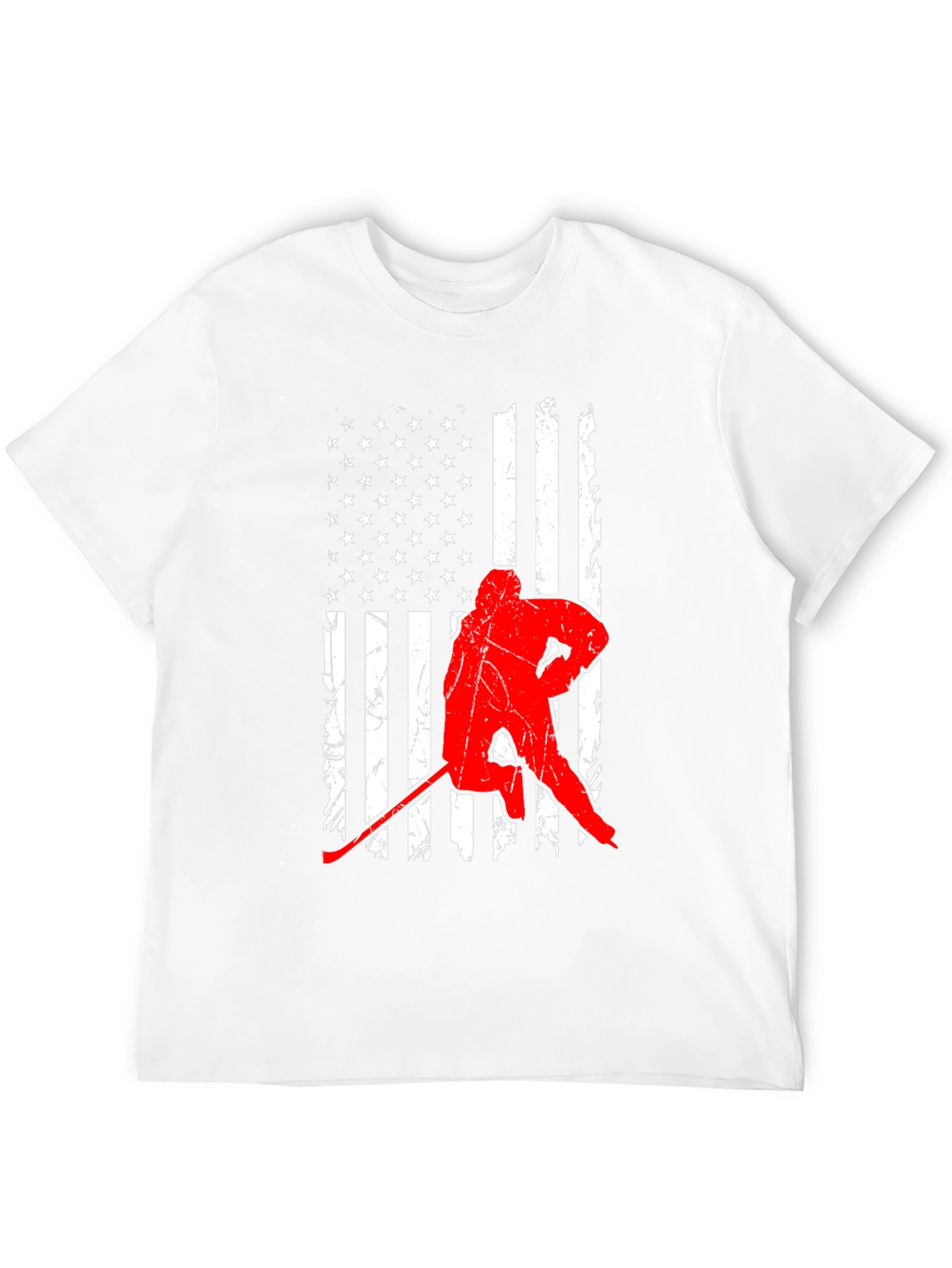 Hockey USA Flag Graphic Tee - Patriotic Sportswear