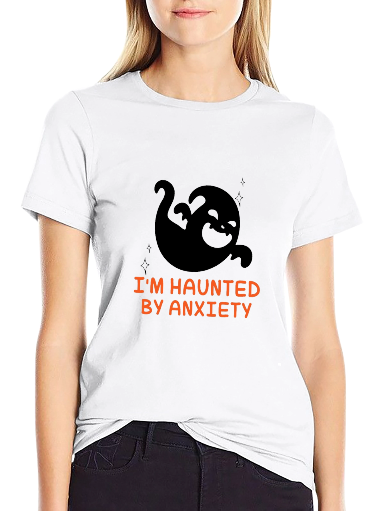 Haunted by Anxiety Graphic Tee - Soft Cotton Blend