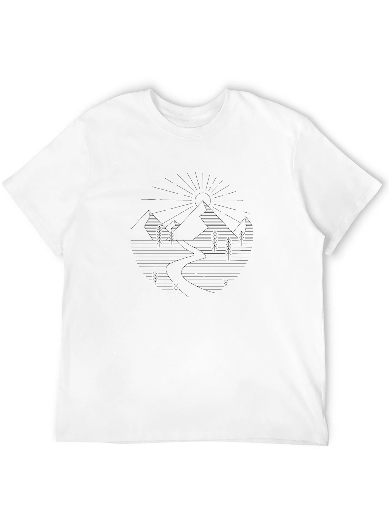 Mountainscape Graphic Tee - Black