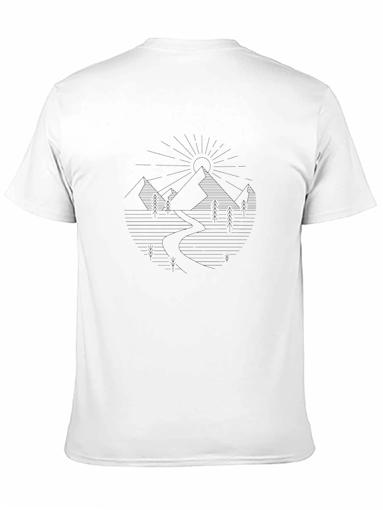 Mountainscape Graphic Tee - Black