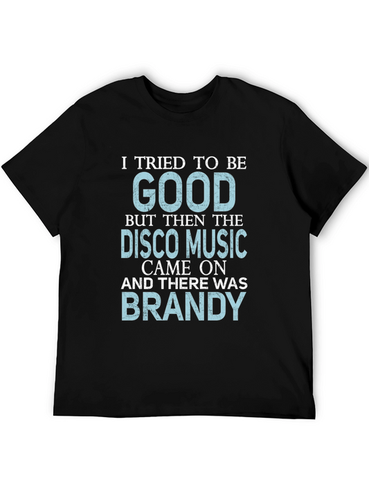 Funny Disco Music & Brandy Graphic T-Shirt