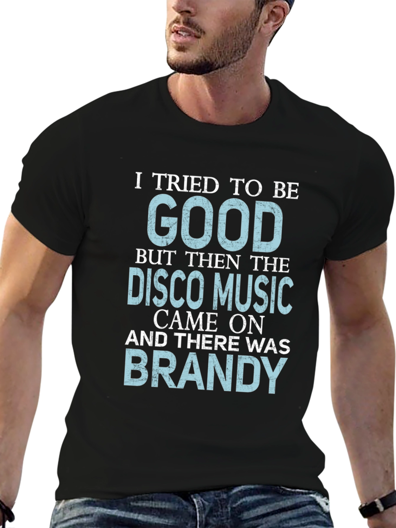 Funny Disco Music & Brandy Graphic T-Shirt