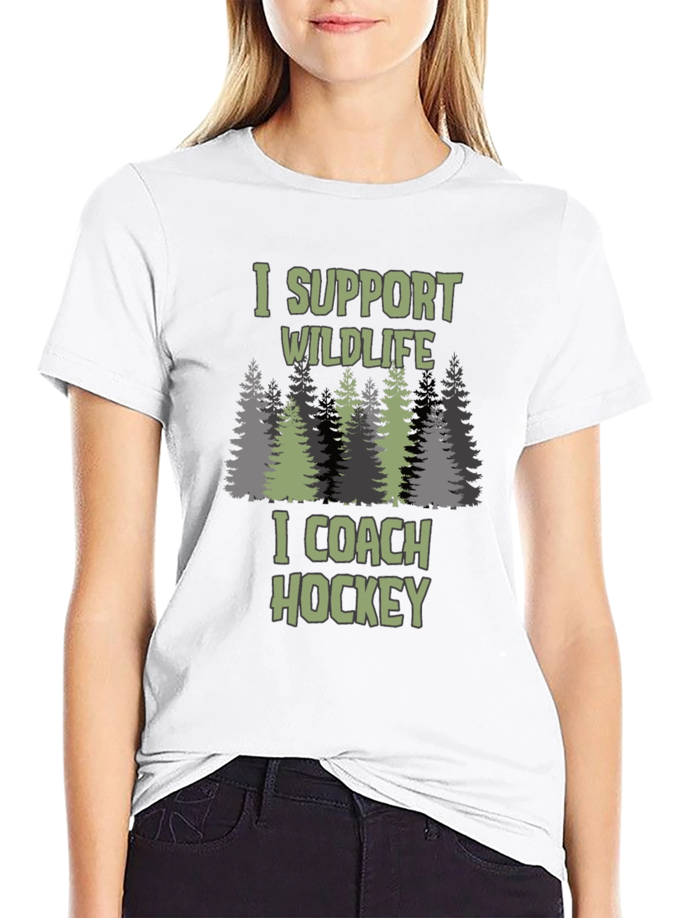 Wildlife Support Hockey Coach T-Shirt