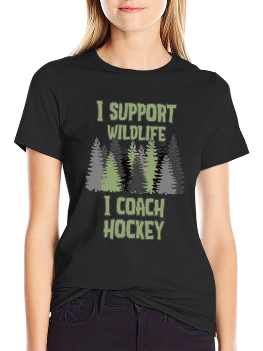 Wildlife Support Hockey Coach T-Shirt