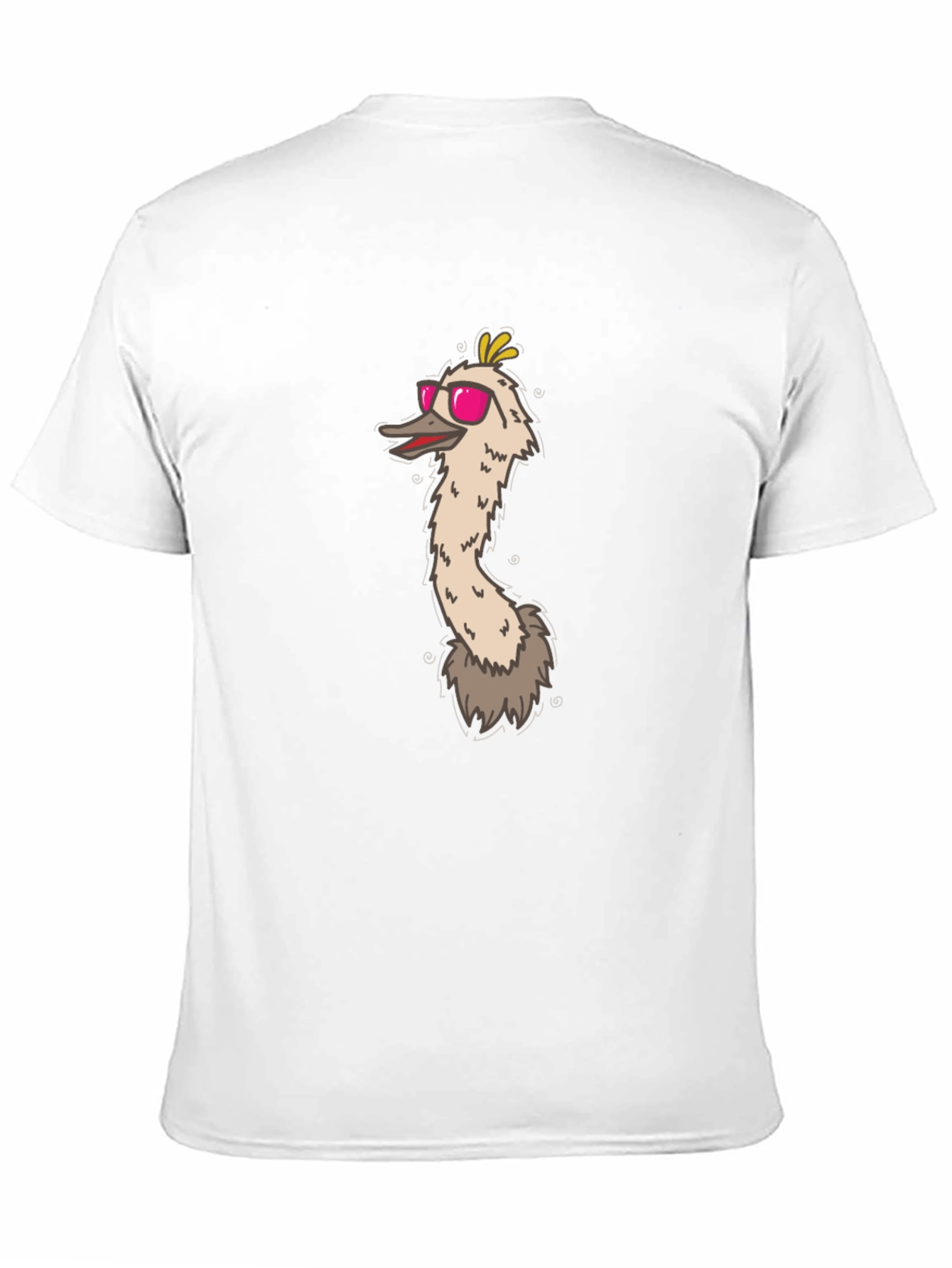 Emu with Pink Sunglasses Graphic Tee