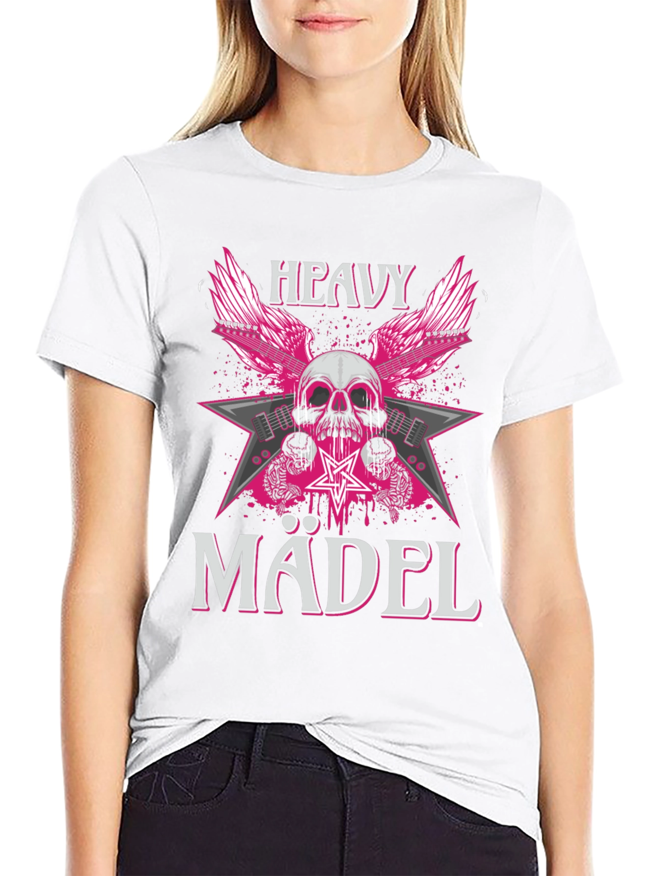Heavy Mädel Graphic Tee - Rocker T-Shirt